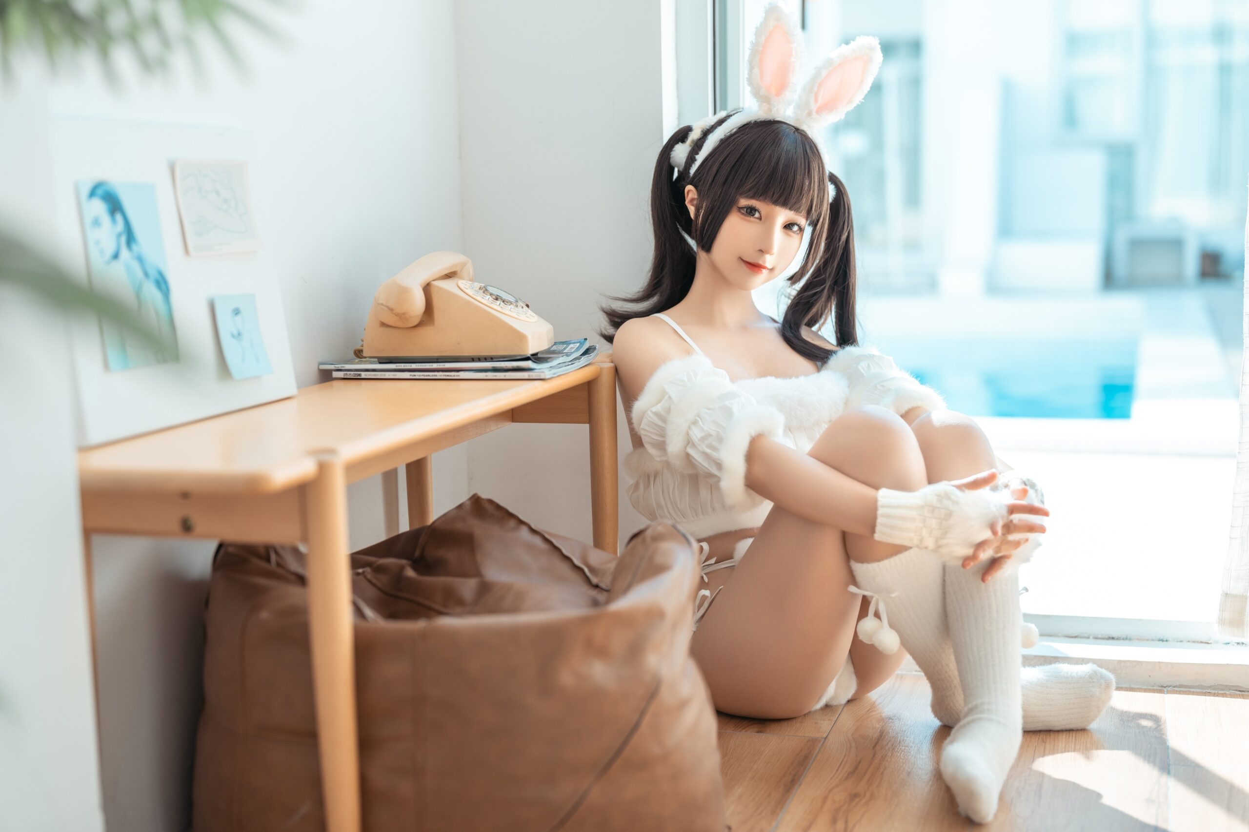 蠢沫沫 《冬のバニー》”冬兔“美图拍