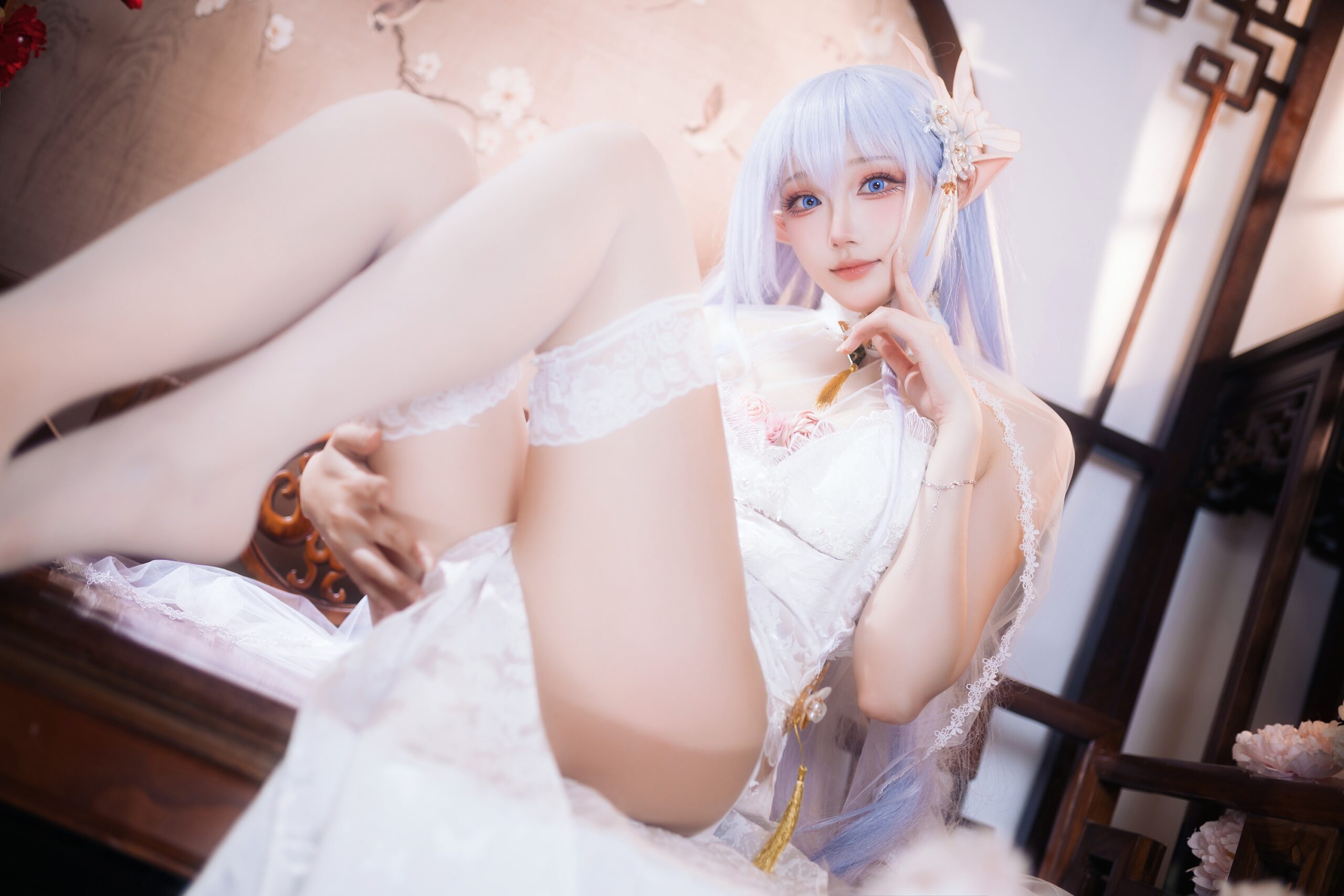 瓜希酱 – 阿尔比恩旗袍-18