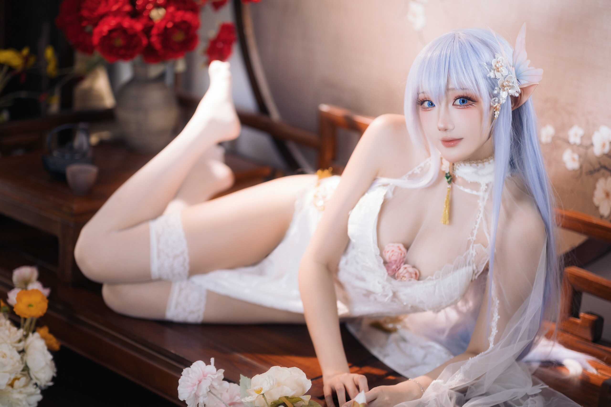 瓜希酱 – 阿尔比恩旗袍-16