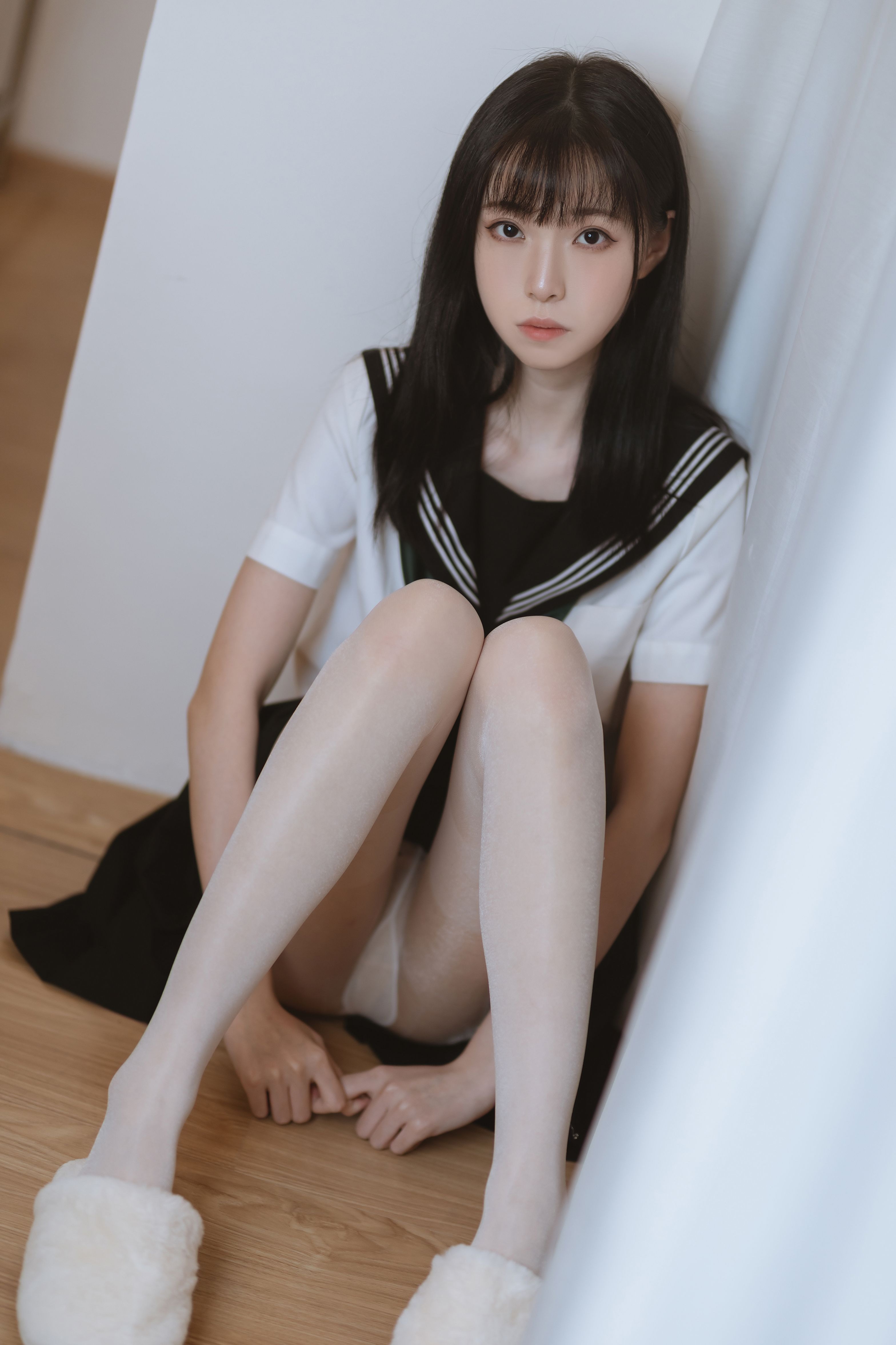 许岚LAN 白丝水手服美图拍