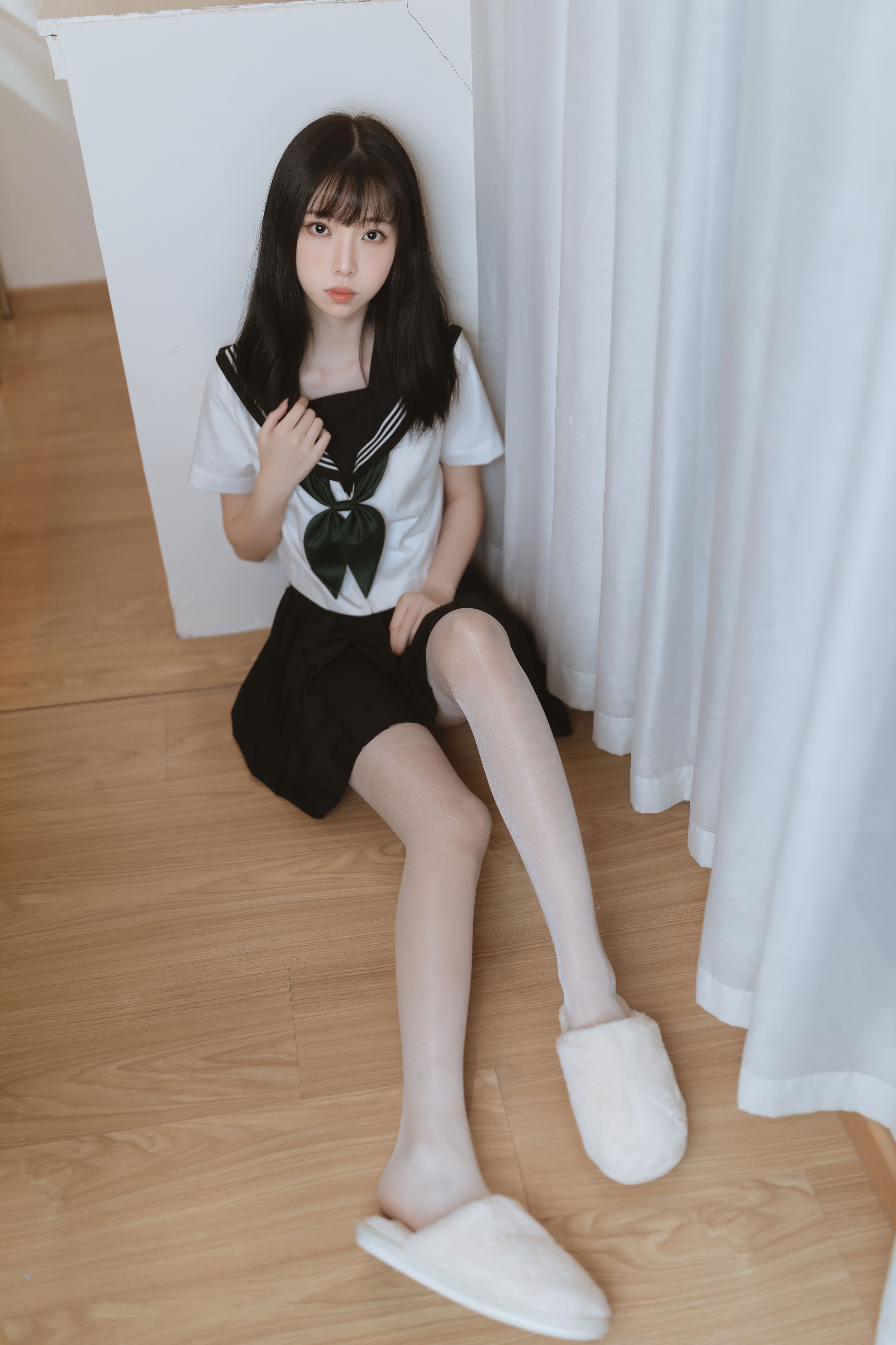 许岚LAN 白丝水手服美图拍