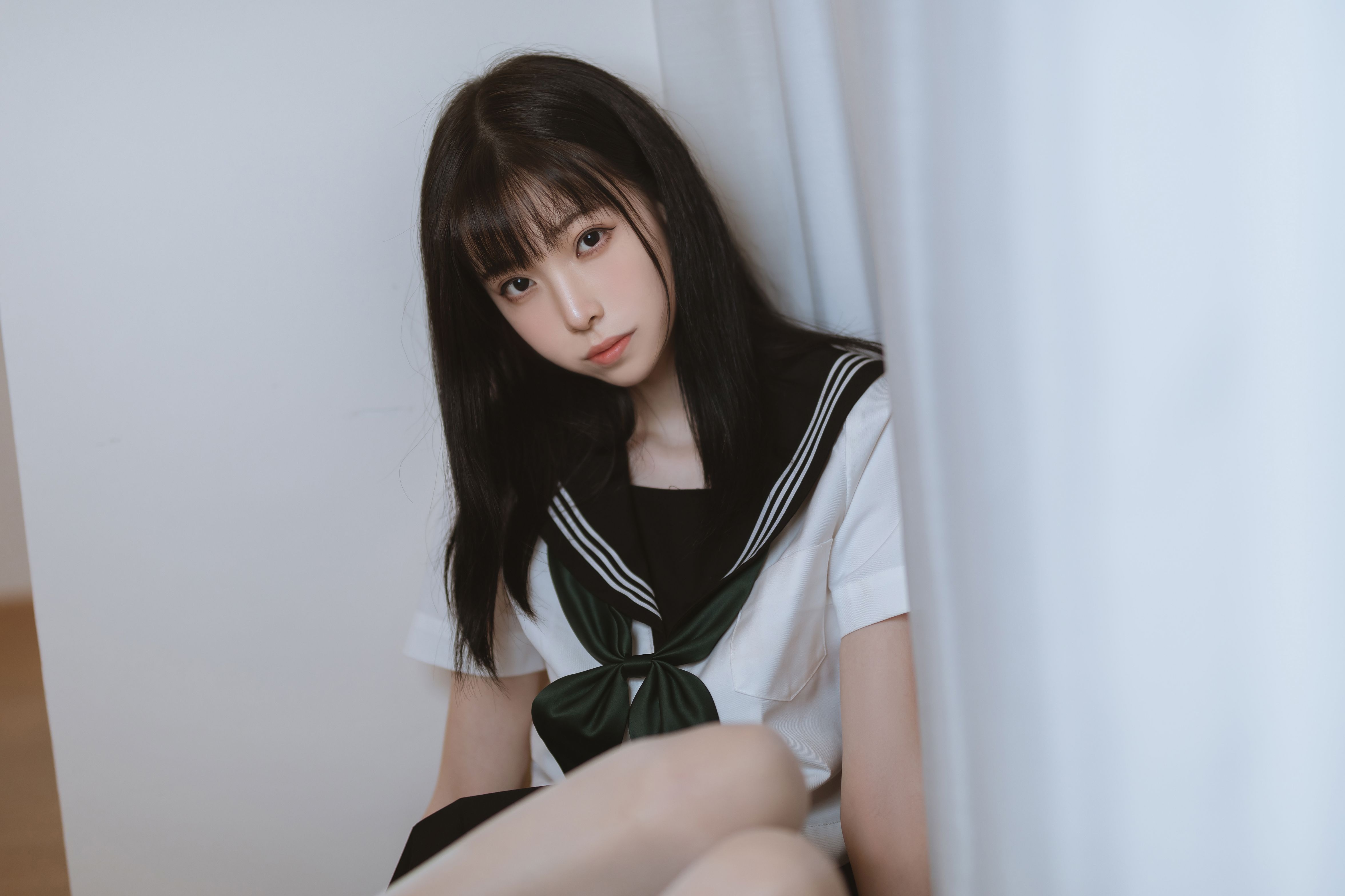 许岚LAN 白丝水手服美图拍