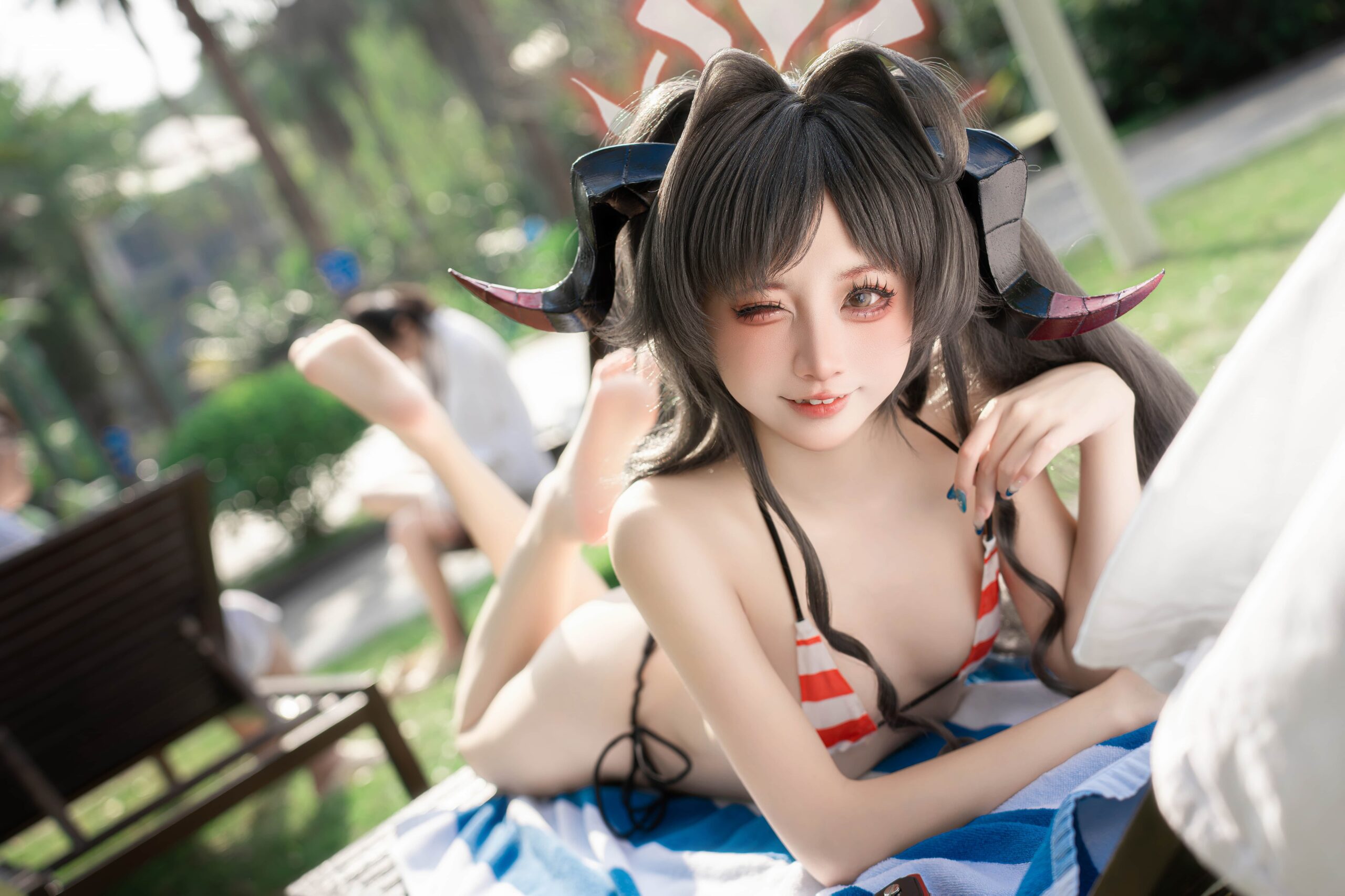 纸悦Etsu_ko 蔚蓝档案 鬼怒川霞水着-美图拍美图拍