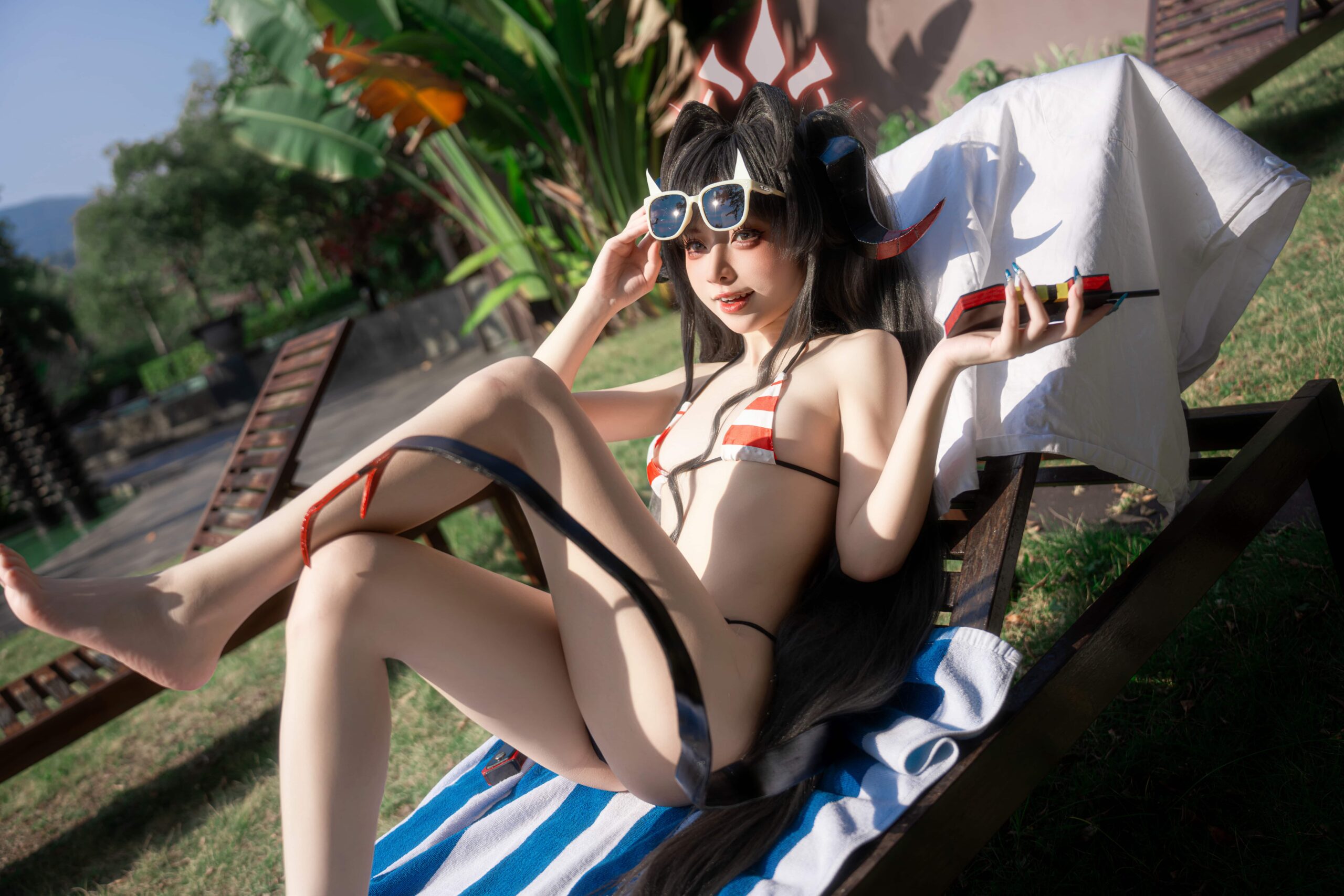 纸悦Etsu_ko 蔚蓝档案 鬼怒川霞水着-美图拍美图拍