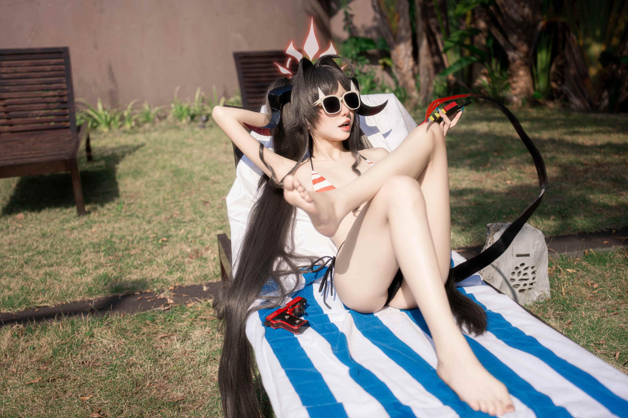 纸悦Etsu_ko 蔚蓝档案 鬼怒川霞水着-美图拍美图拍