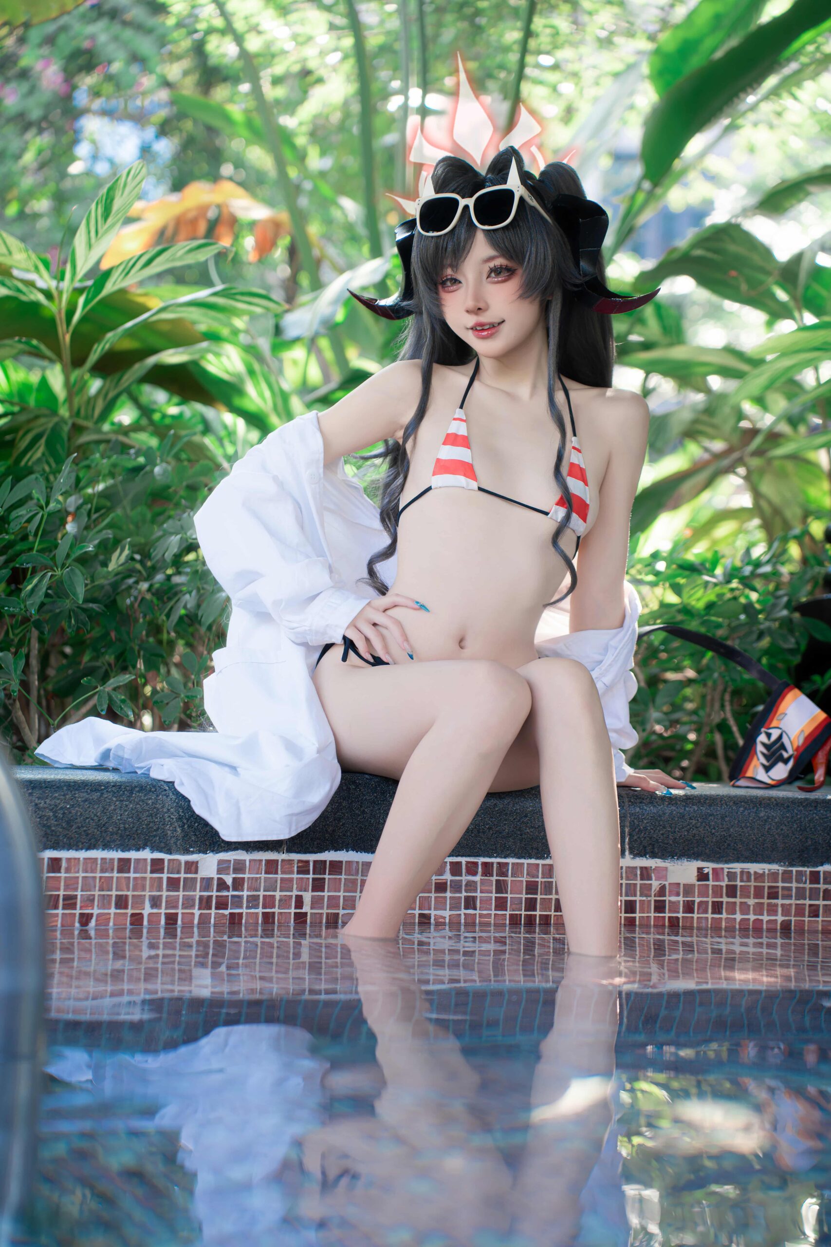 纸悦Etsu_ko 蔚蓝档案 鬼怒川霞水着-美图拍美图拍