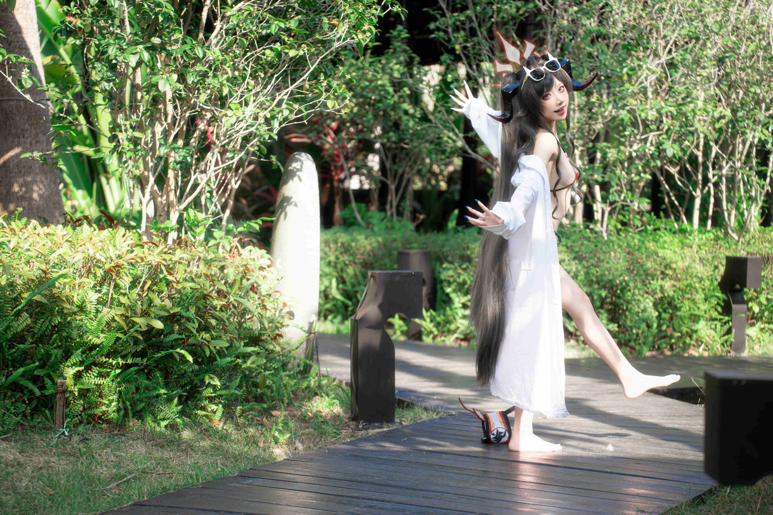 纸悦Etsu_ko 蔚蓝档案 鬼怒川霞水着-美图拍美图拍