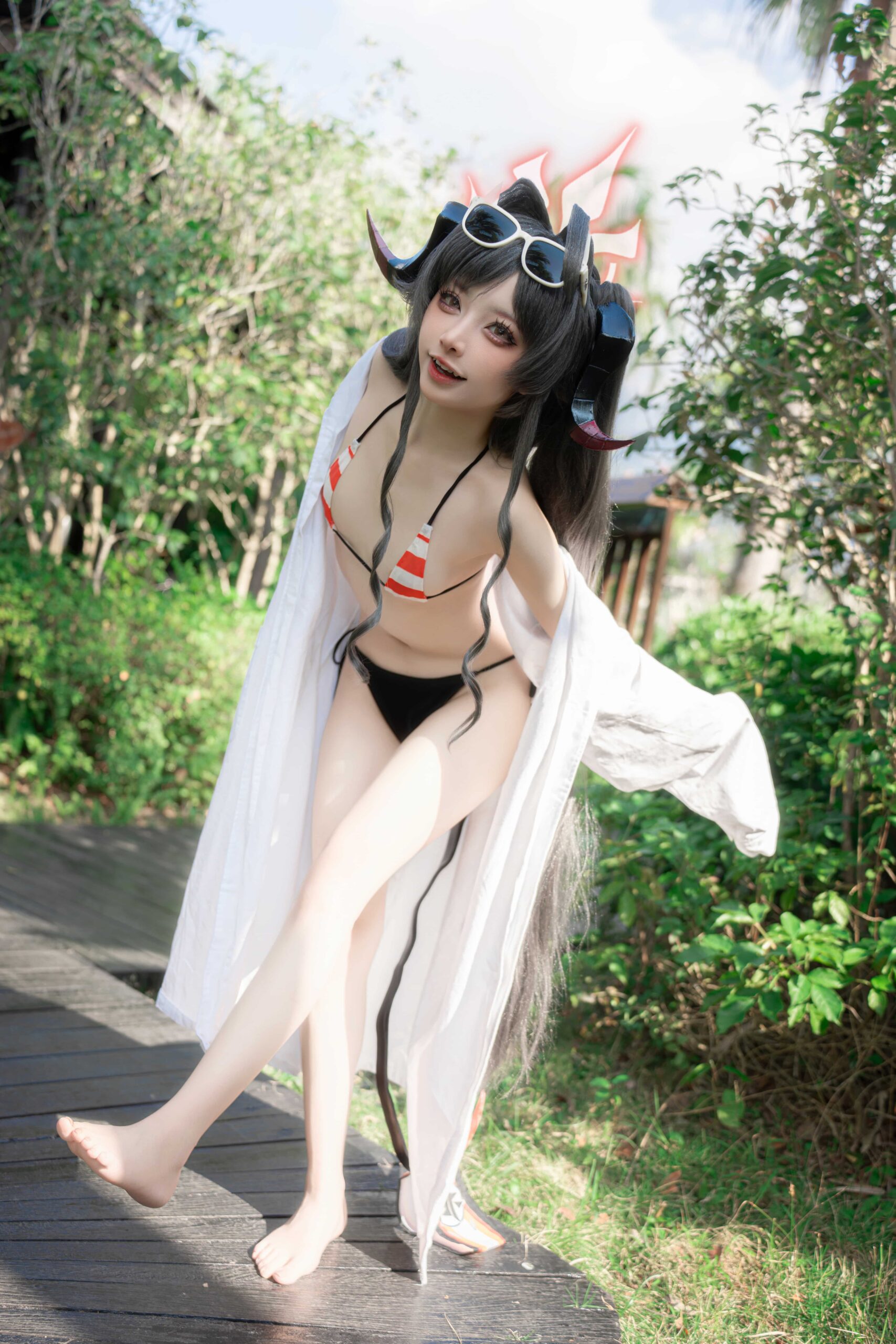 纸悦Etsu_ko 蔚蓝档案 鬼怒川霞水着-美图拍美图拍