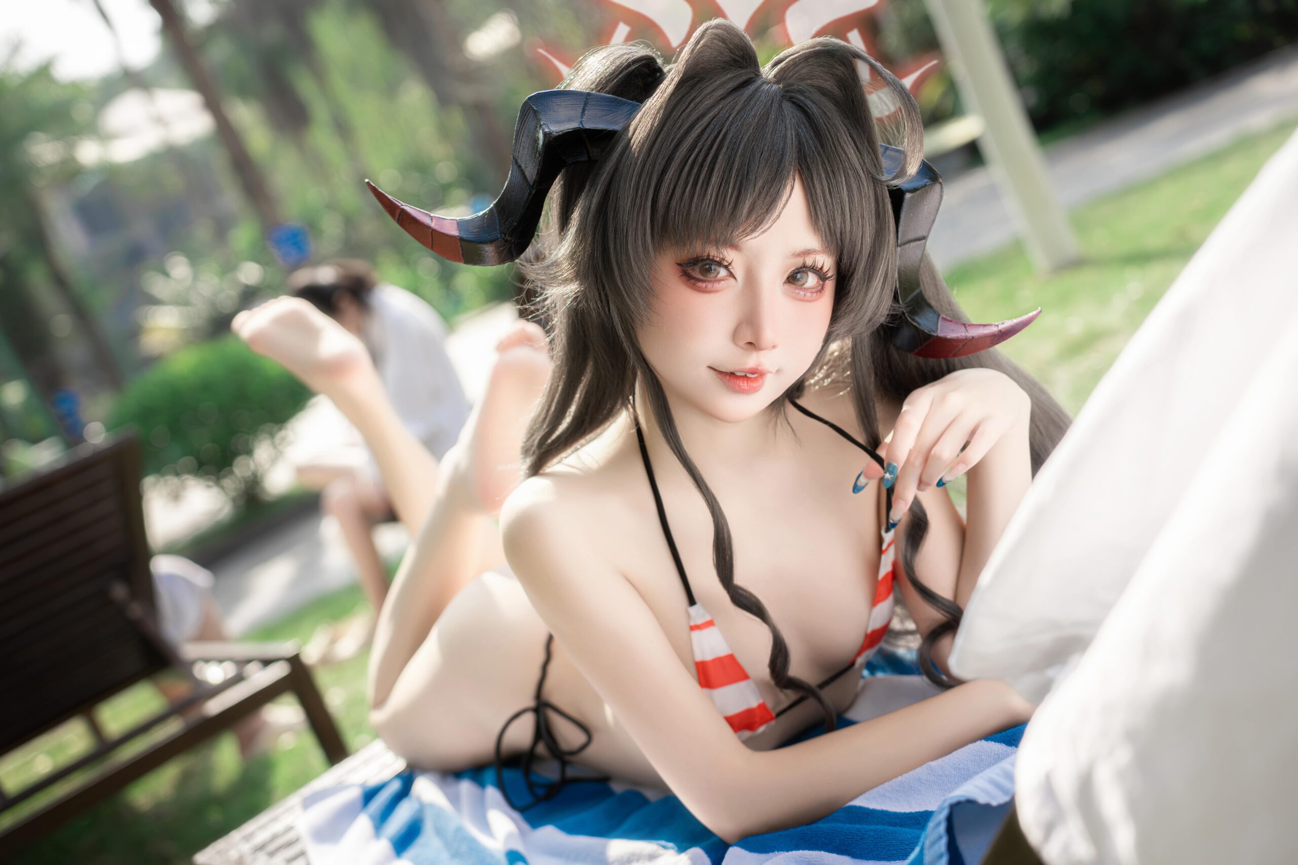 纸悦Etsu_ko 蔚蓝档案 鬼怒川霞水着-美图拍美图拍