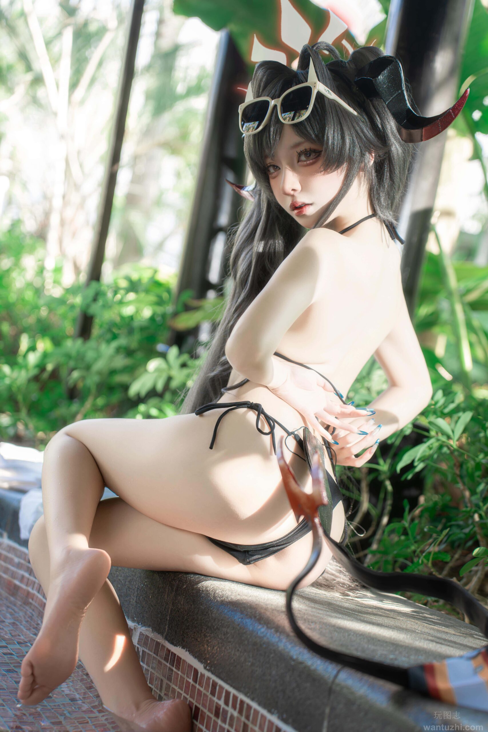纸悦Etsu_ko 蔚蓝档案 鬼怒川霞水着-美图拍美图拍