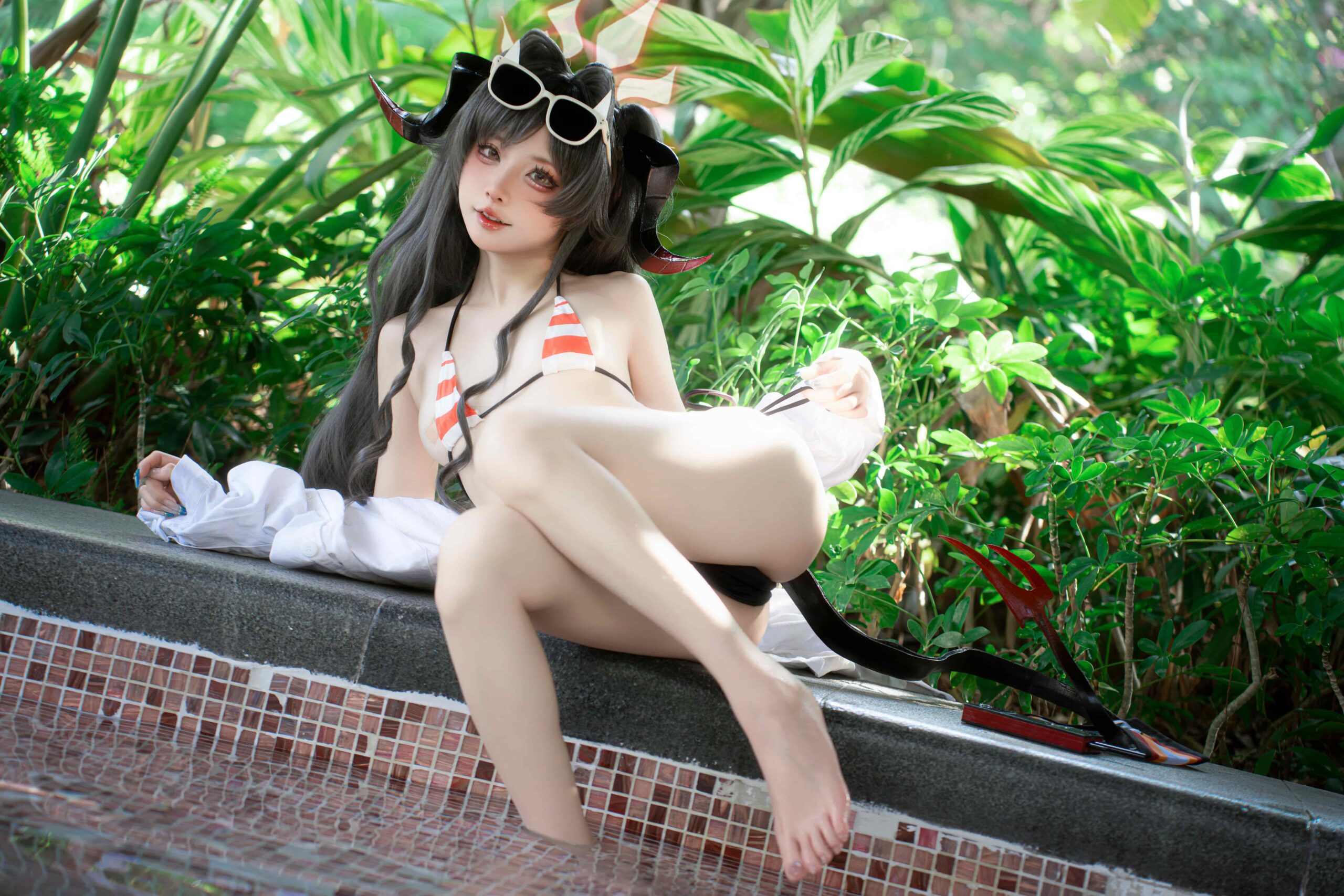 纸悦Etsu_ko 蔚蓝档案 鬼怒川霞水着-美图拍美图拍
