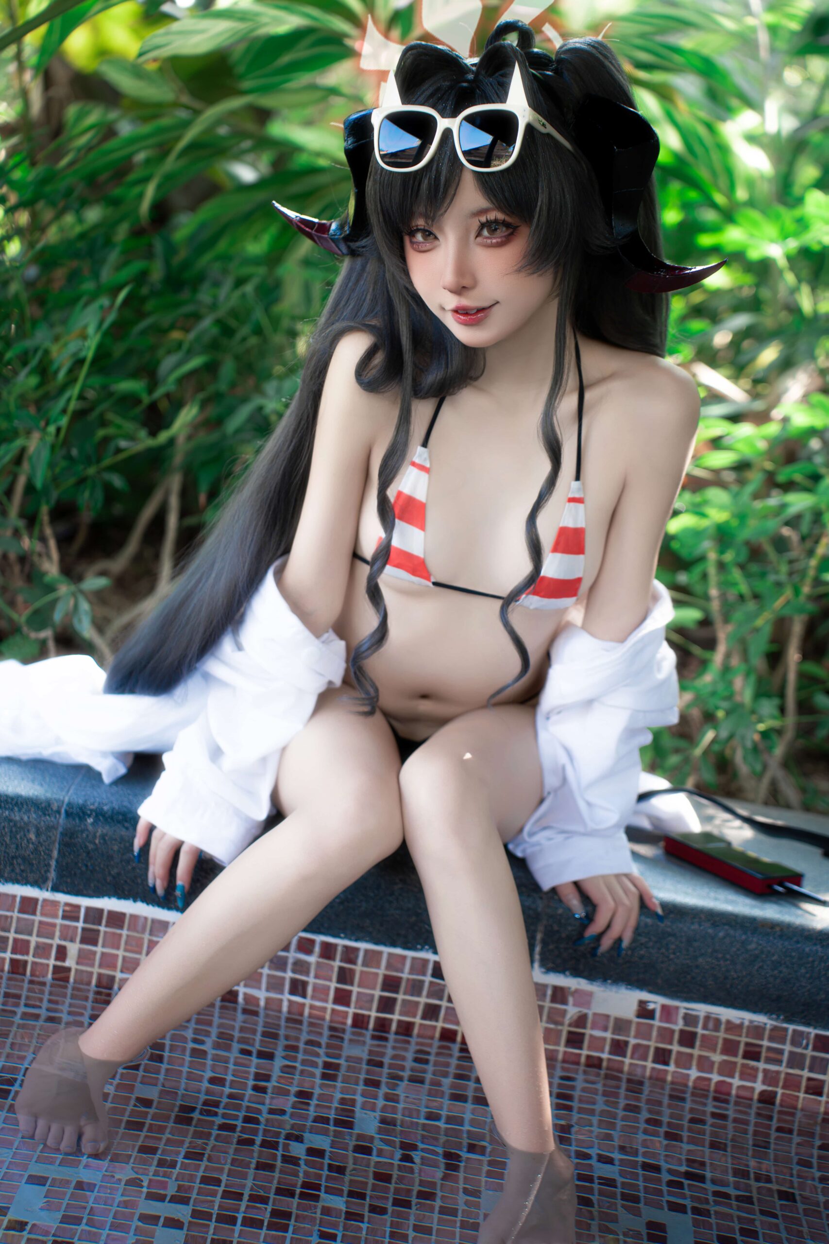 纸悦Etsu_ko 蔚蓝档案 鬼怒川霞水着-美图拍美图拍