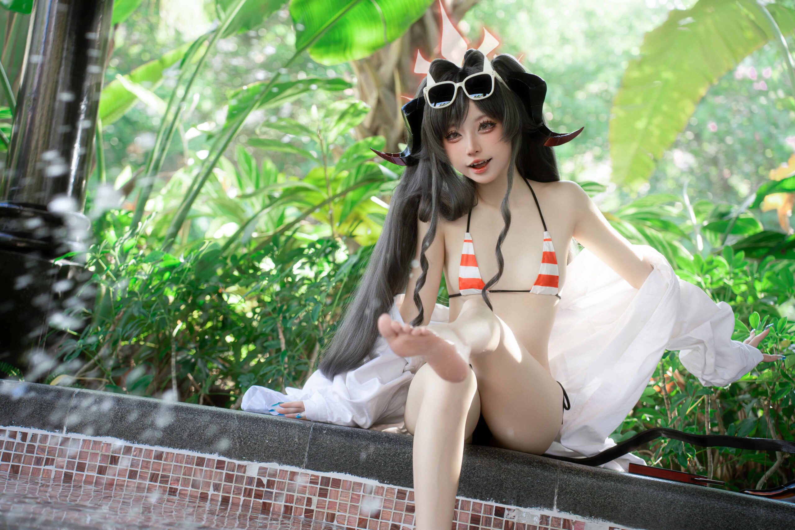 纸悦Etsu_ko 蔚蓝档案 鬼怒川霞水着-美图拍美图拍