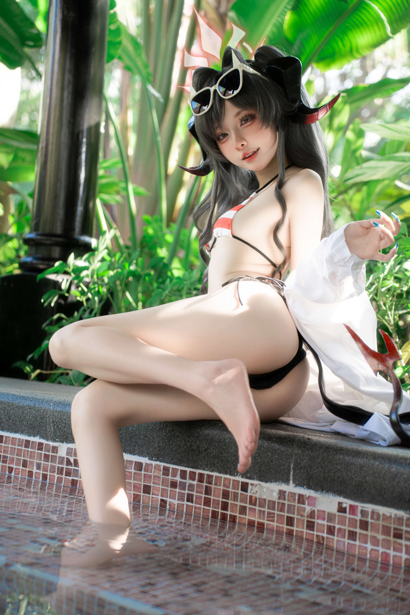 纸悦Etsu_ko 蔚蓝档案 鬼怒川霞水着-美图拍美图拍