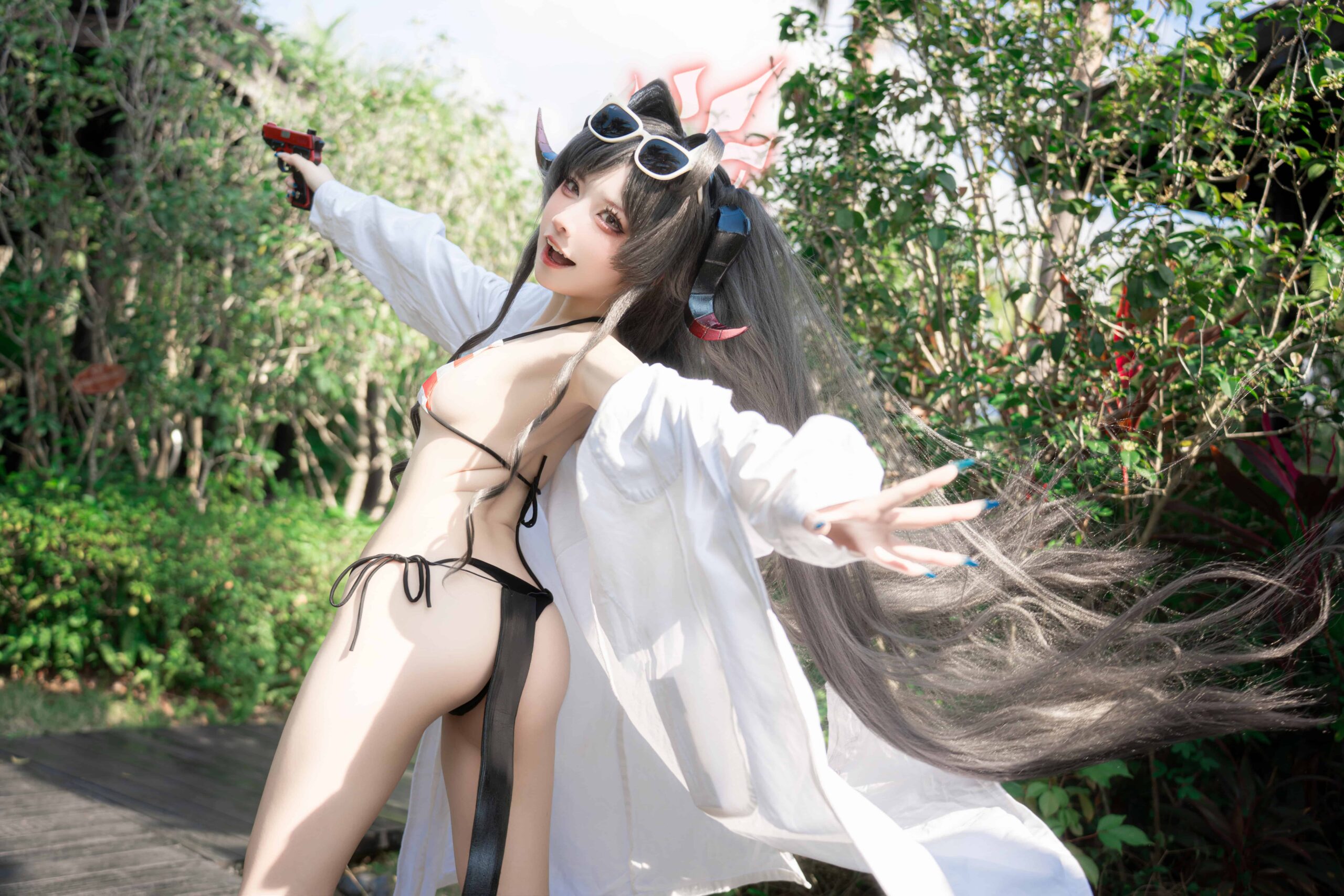 纸悦Etsu_ko 蔚蓝档案 鬼怒川霞水着-美图拍美图拍