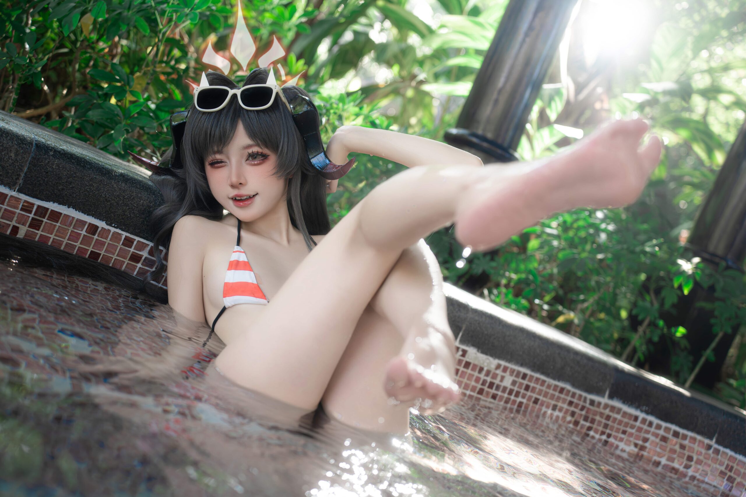 纸悦Etsu_ko 蔚蓝档案 鬼怒川霞水着-美图拍美图拍