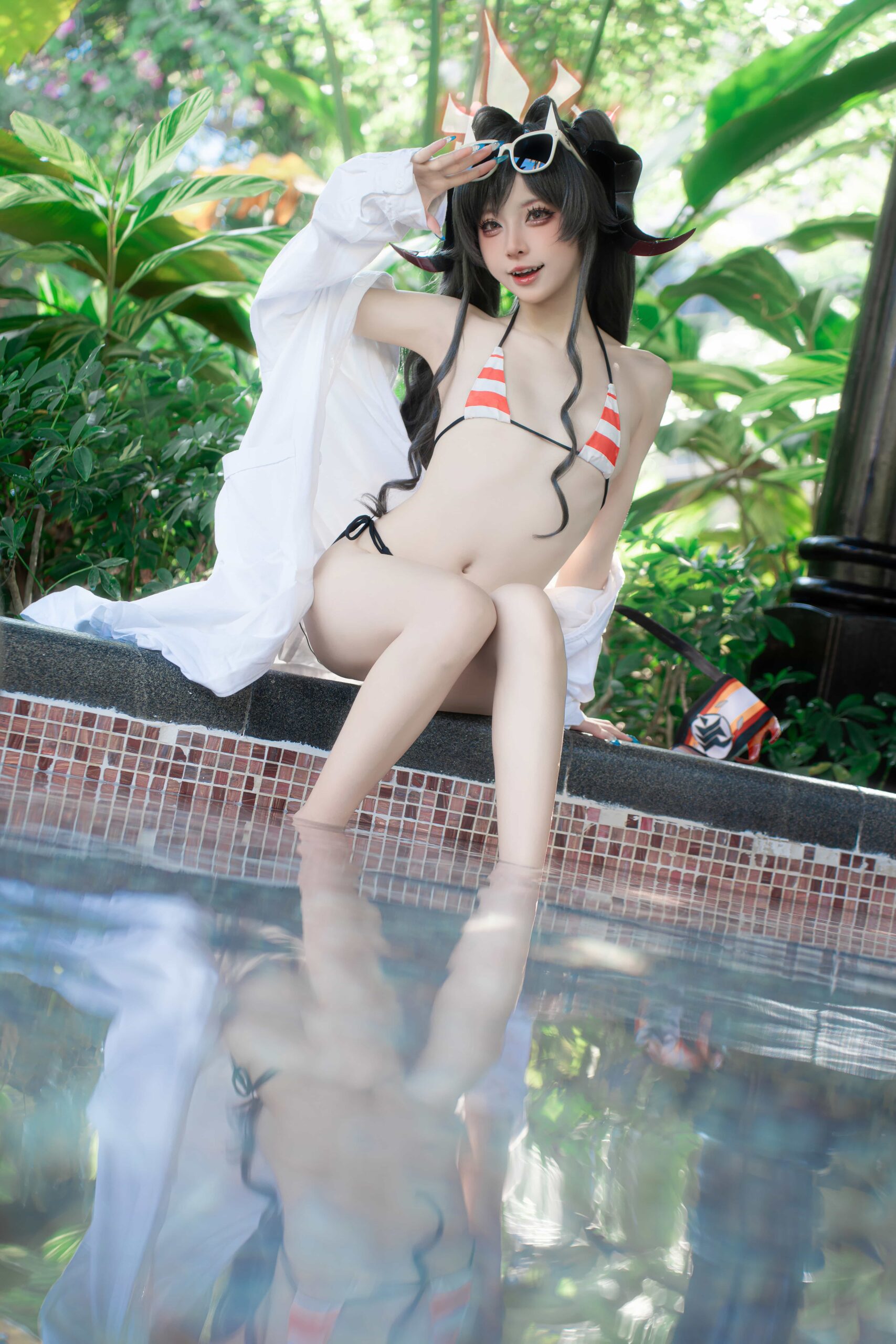 纸悦Etsu_ko 蔚蓝档案 鬼怒川霞水着-美图拍美图拍