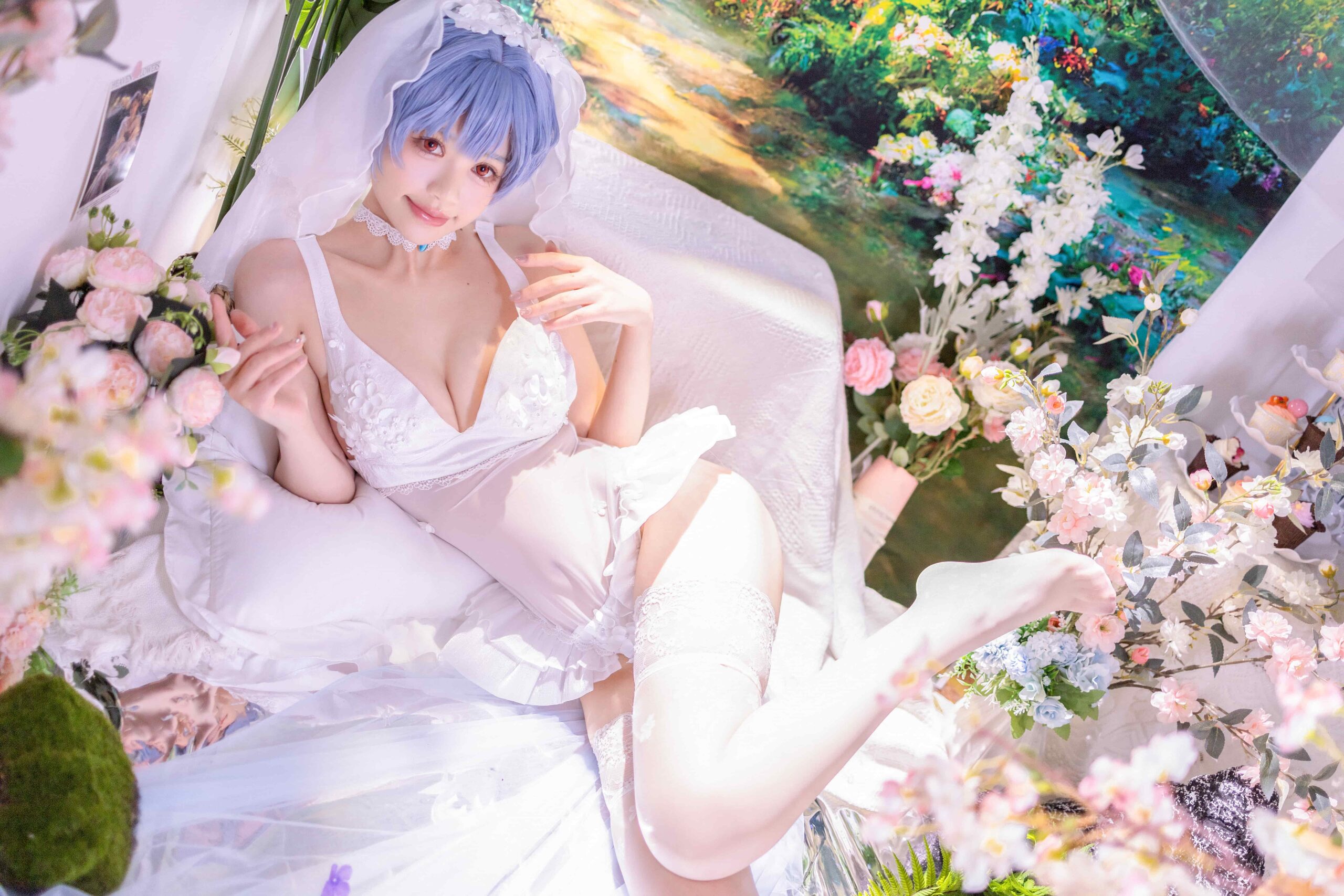 星黛鹿鹿 EVA 绫波丽花嫁-美图拍美图拍