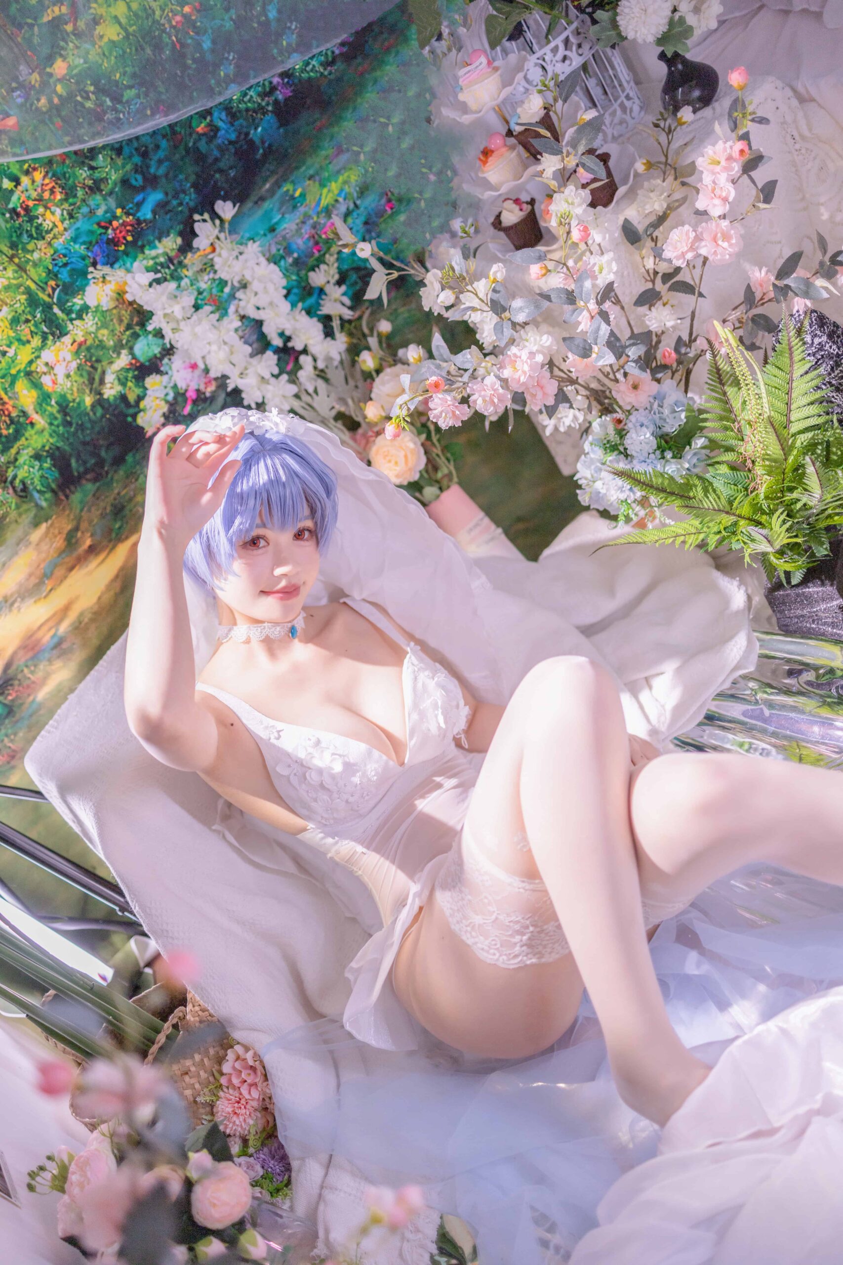 星黛鹿鹿 EVA 绫波丽花嫁-美图拍美图拍