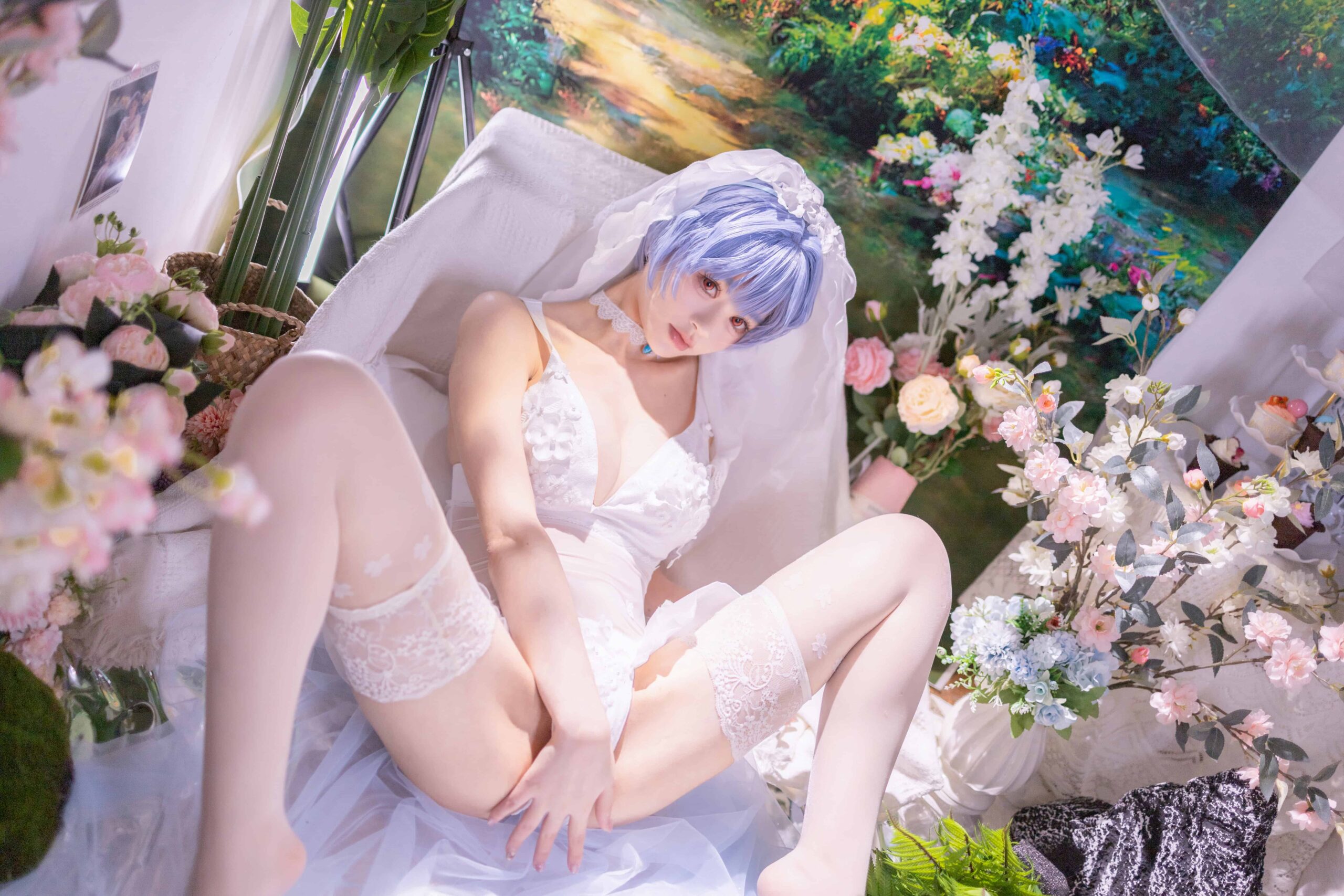 星黛鹿鹿 EVA 绫波丽花嫁-美图拍美图拍