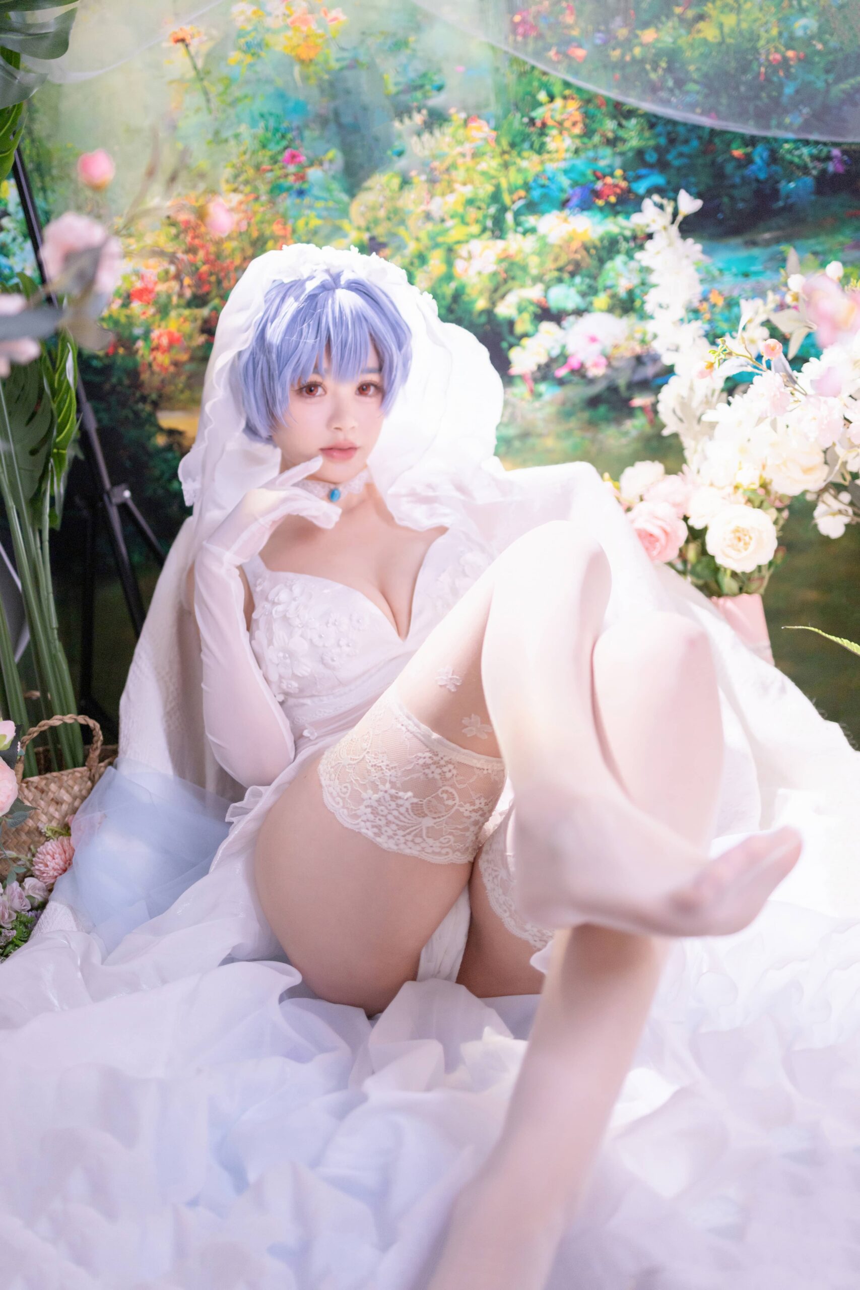 星黛鹿鹿 EVA 绫波丽花嫁-美图拍美图拍