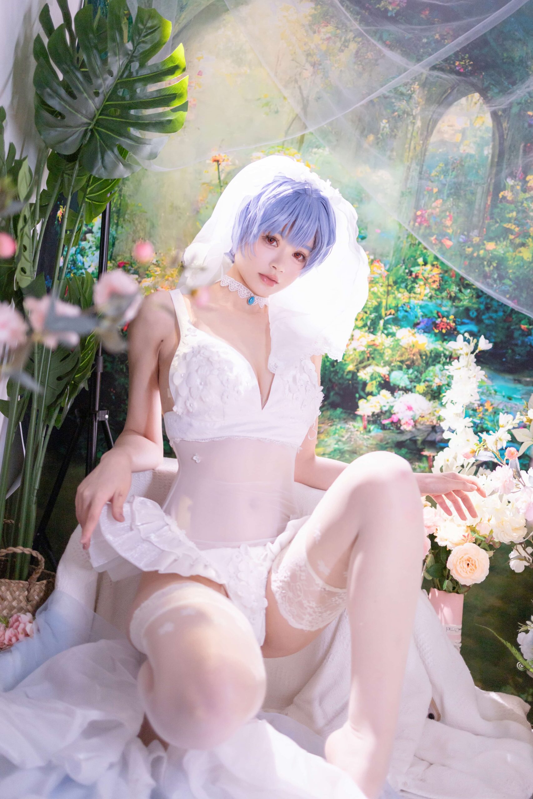 星黛鹿鹿 EVA 绫波丽花嫁-美图拍美图拍
