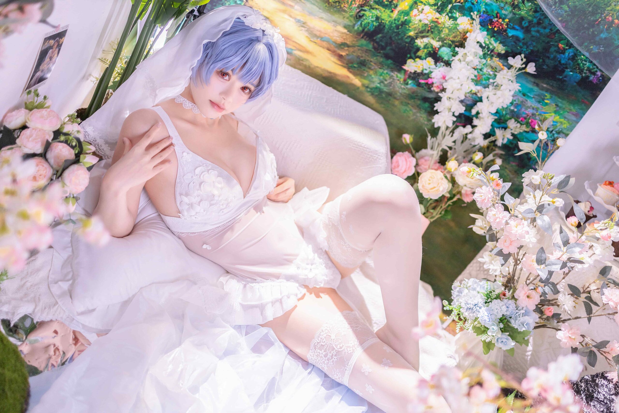 星黛鹿鹿 EVA 绫波丽花嫁-美图拍美图拍