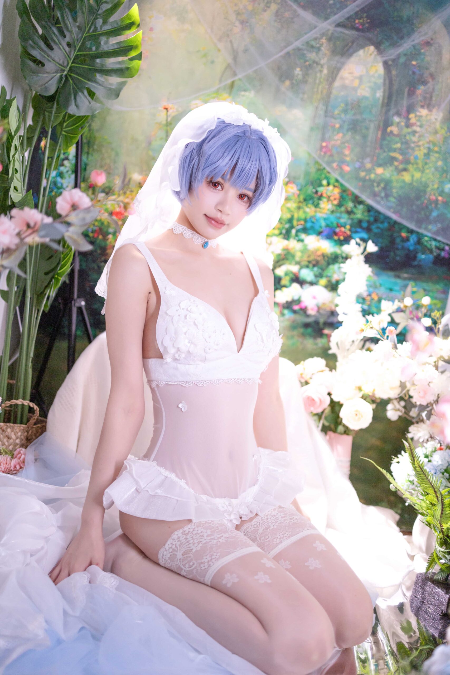 星黛鹿鹿 EVA 绫波丽花嫁-美图拍美图拍