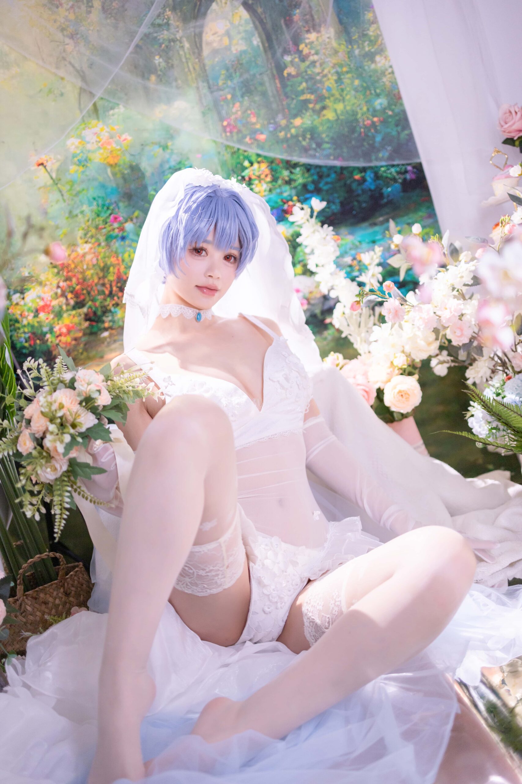 星黛鹿鹿 EVA 绫波丽花嫁-美图拍美图拍
