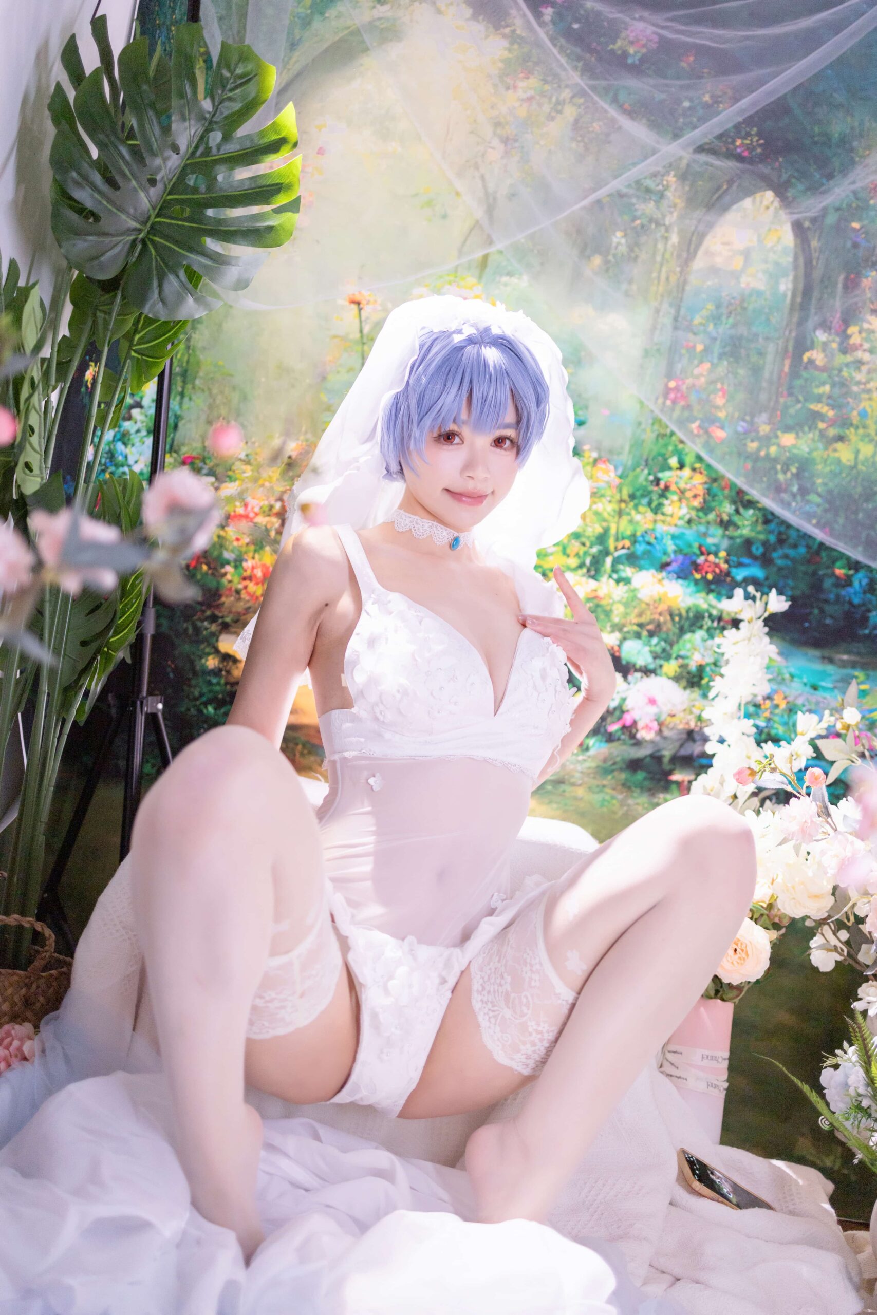 星黛鹿鹿 EVA 绫波丽花嫁-美图拍美图拍
