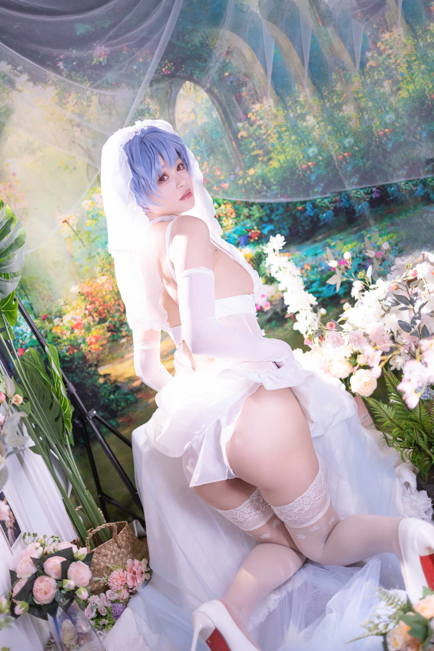 星黛鹿鹿 EVA 绫波丽花嫁-美图拍美图拍