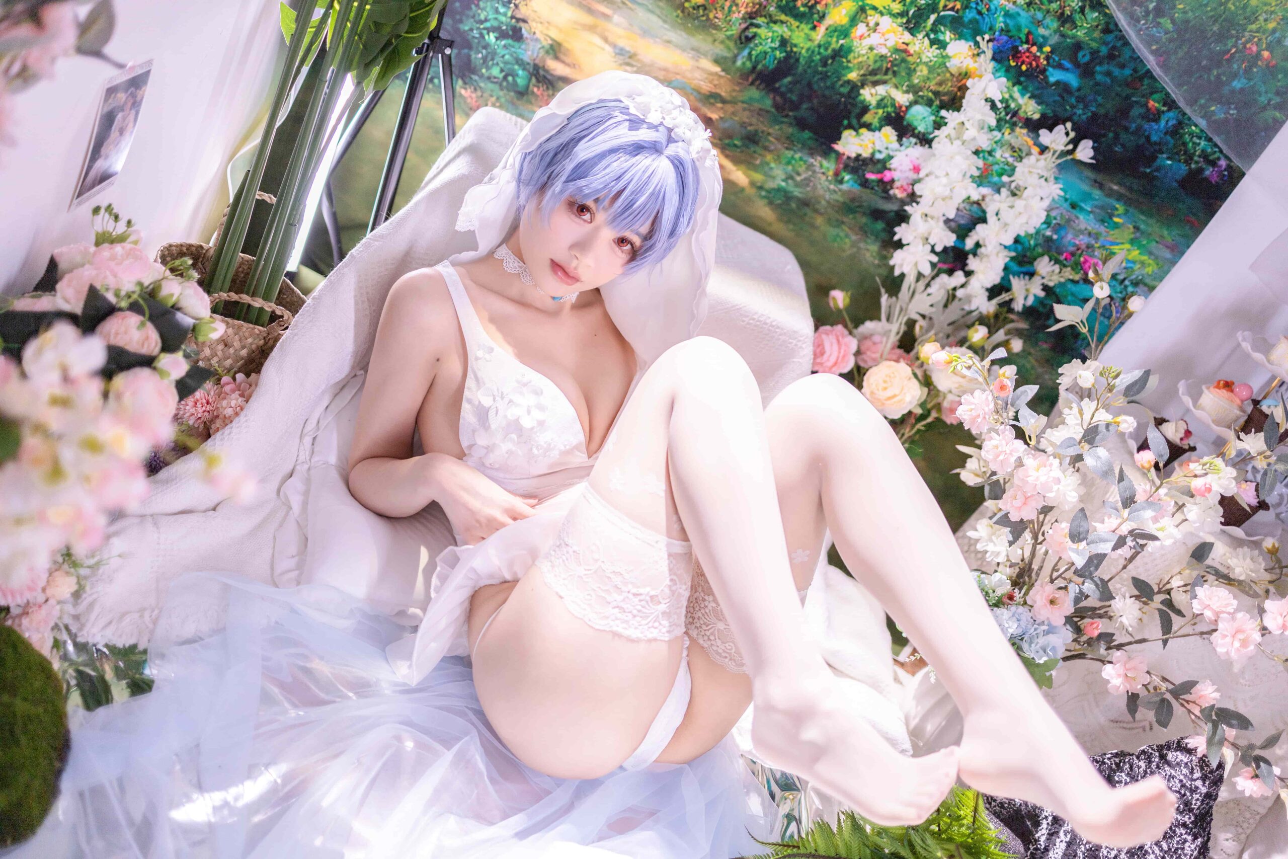 星黛鹿鹿 EVA 绫波丽花嫁-美图拍美图拍