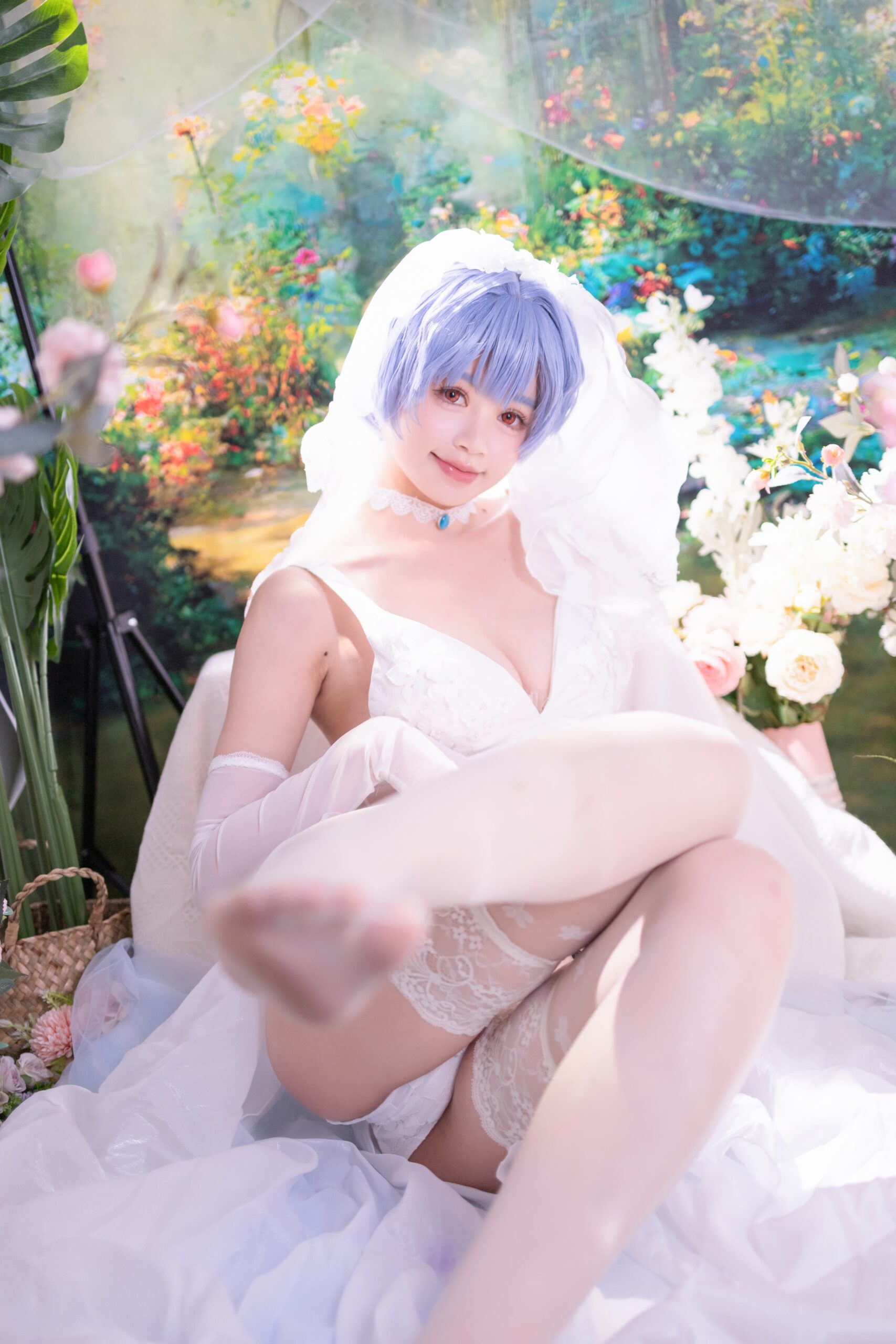 星黛鹿鹿 EVA 绫波丽花嫁-美图拍美图拍