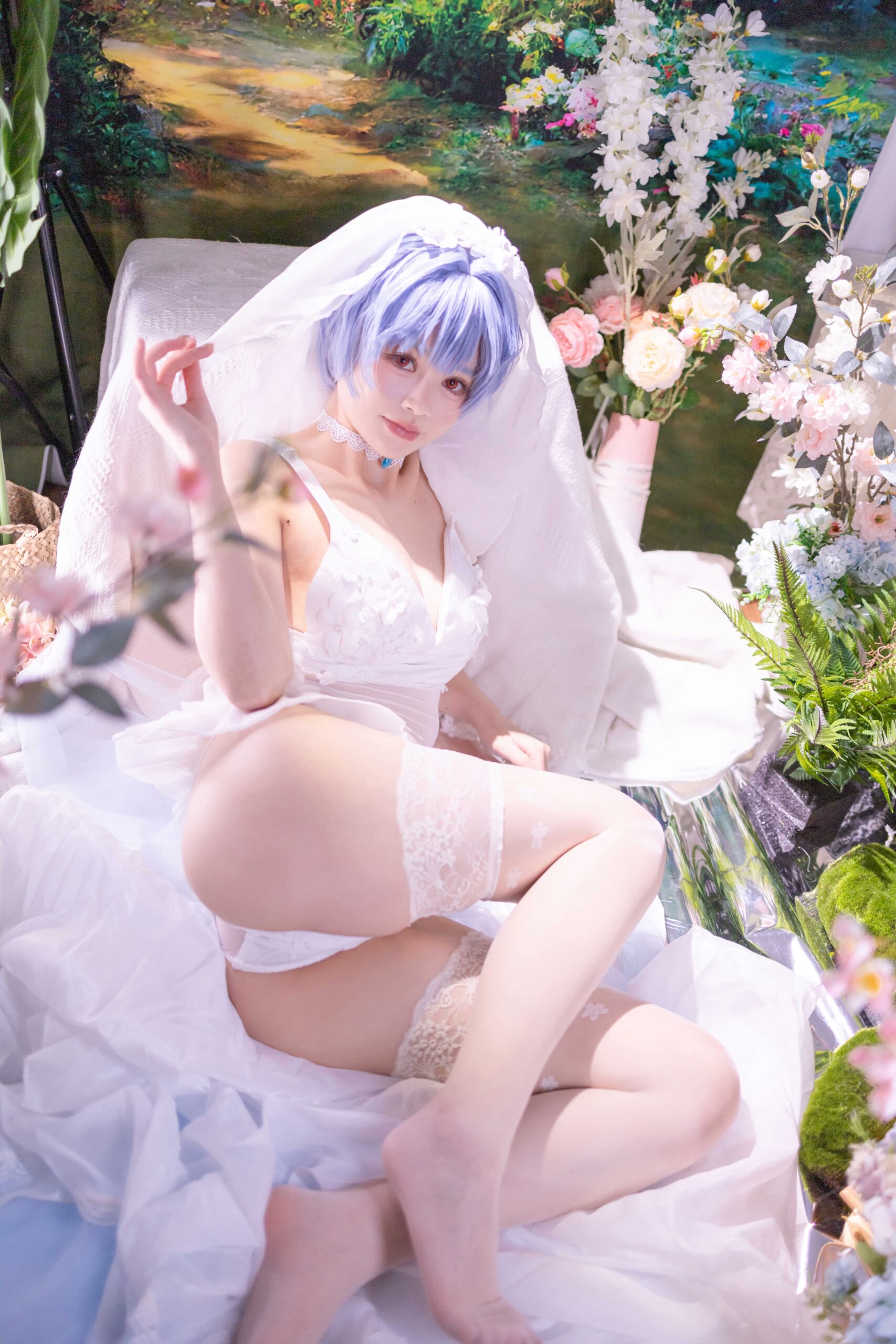 星黛鹿鹿 EVA 绫波丽花嫁-美图拍美图拍