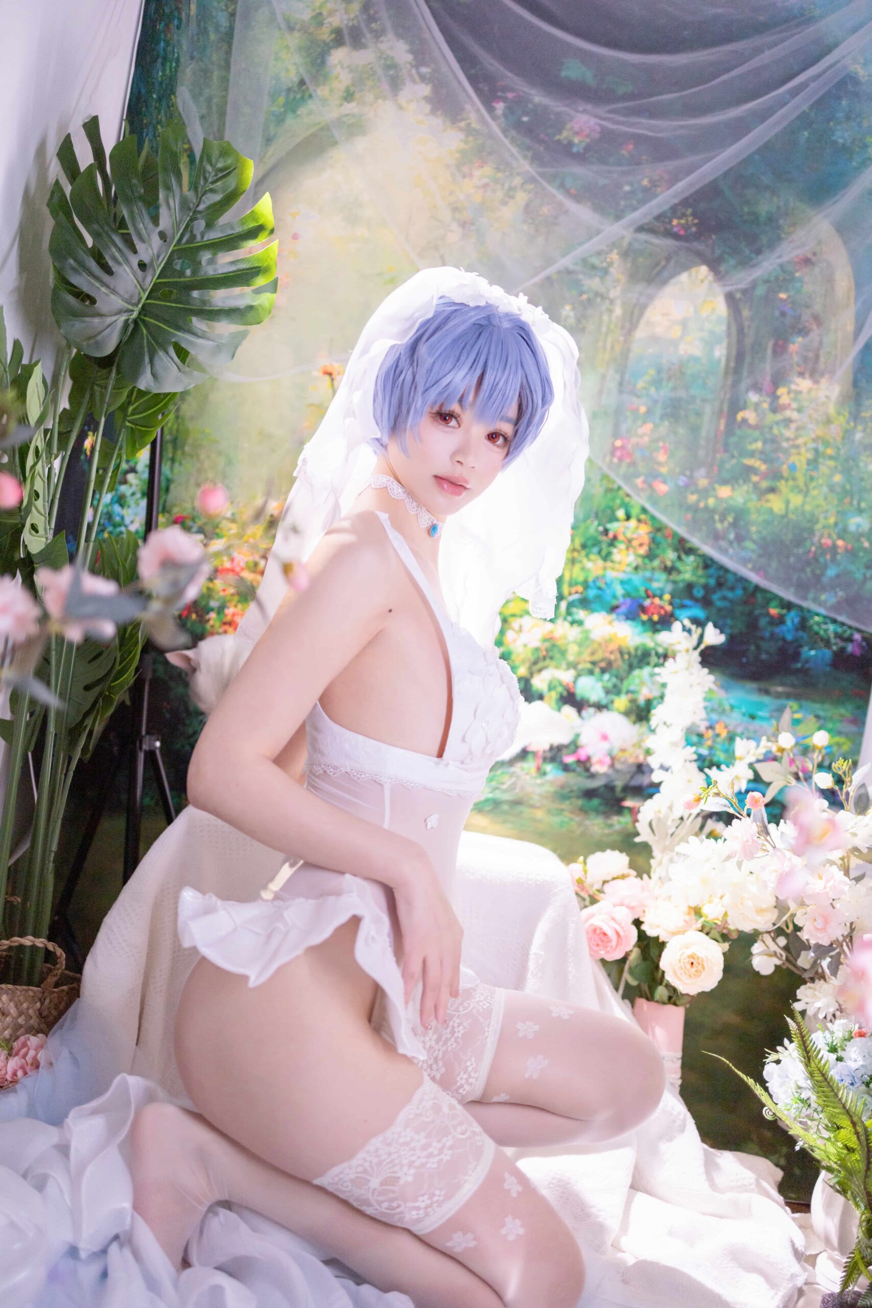 星黛鹿鹿 EVA 绫波丽花嫁-美图拍美图拍