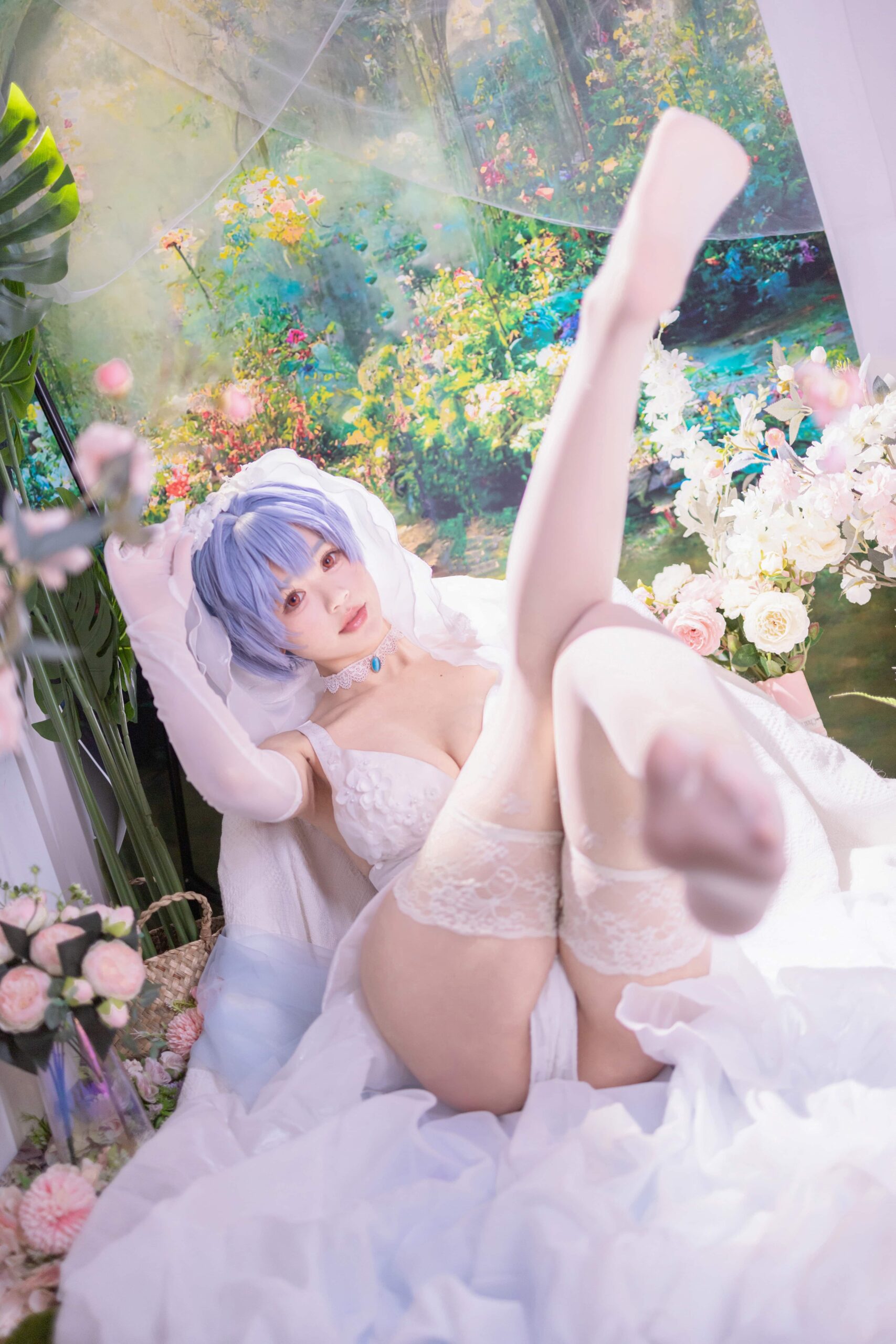 星黛鹿鹿 EVA 绫波丽花嫁-美图拍美图拍