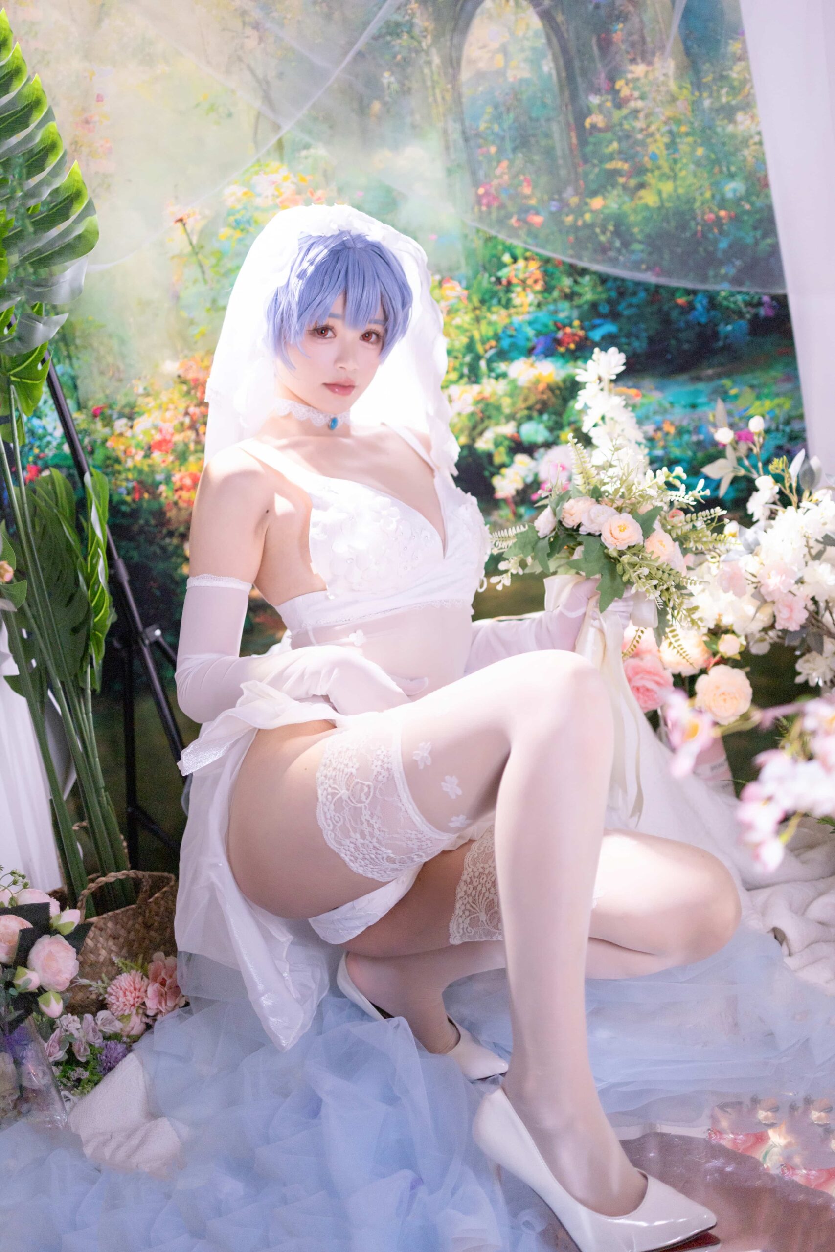 星黛鹿鹿 EVA 绫波丽花嫁-美图拍美图拍