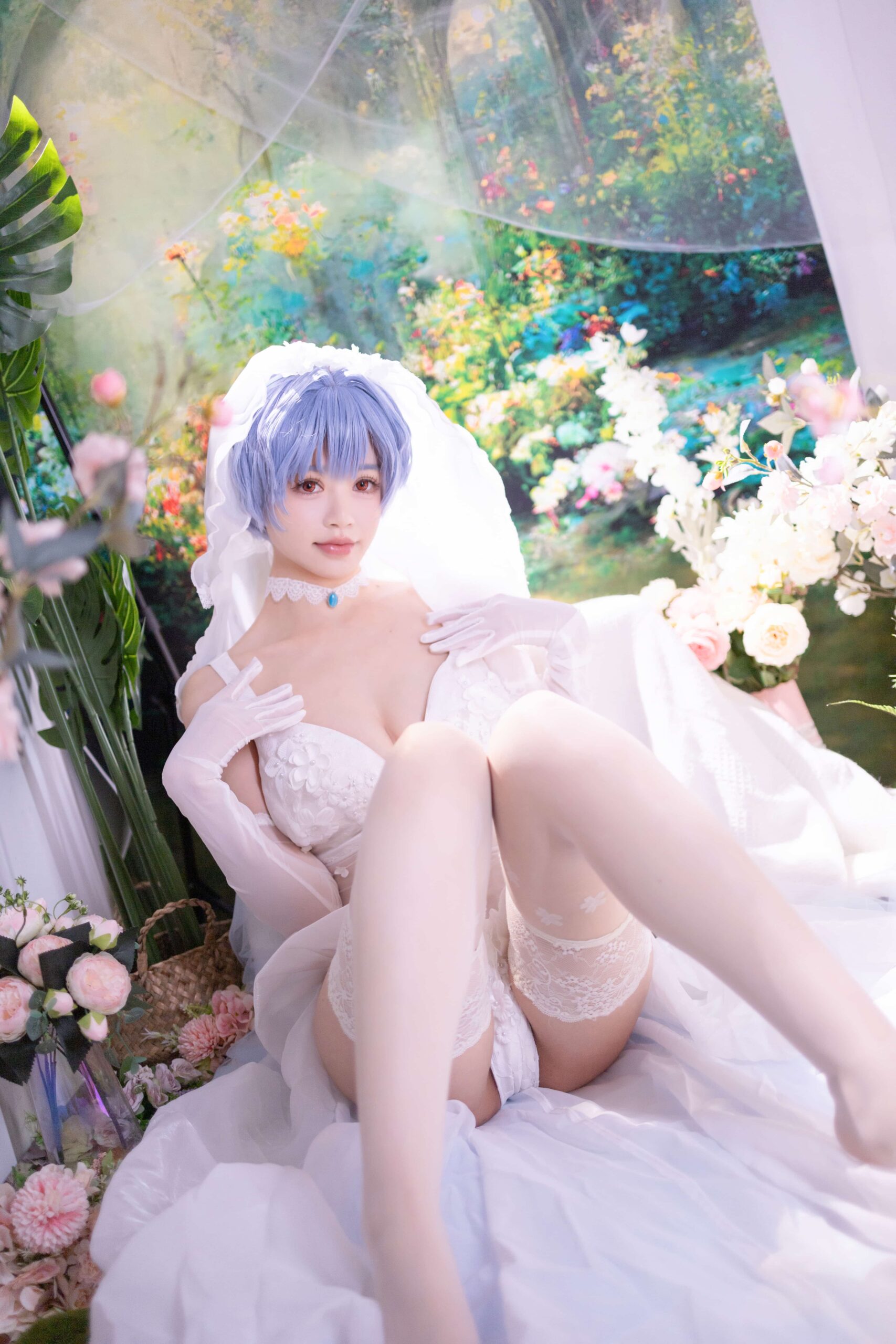 星黛鹿鹿 EVA 绫波丽花嫁-美图拍美图拍