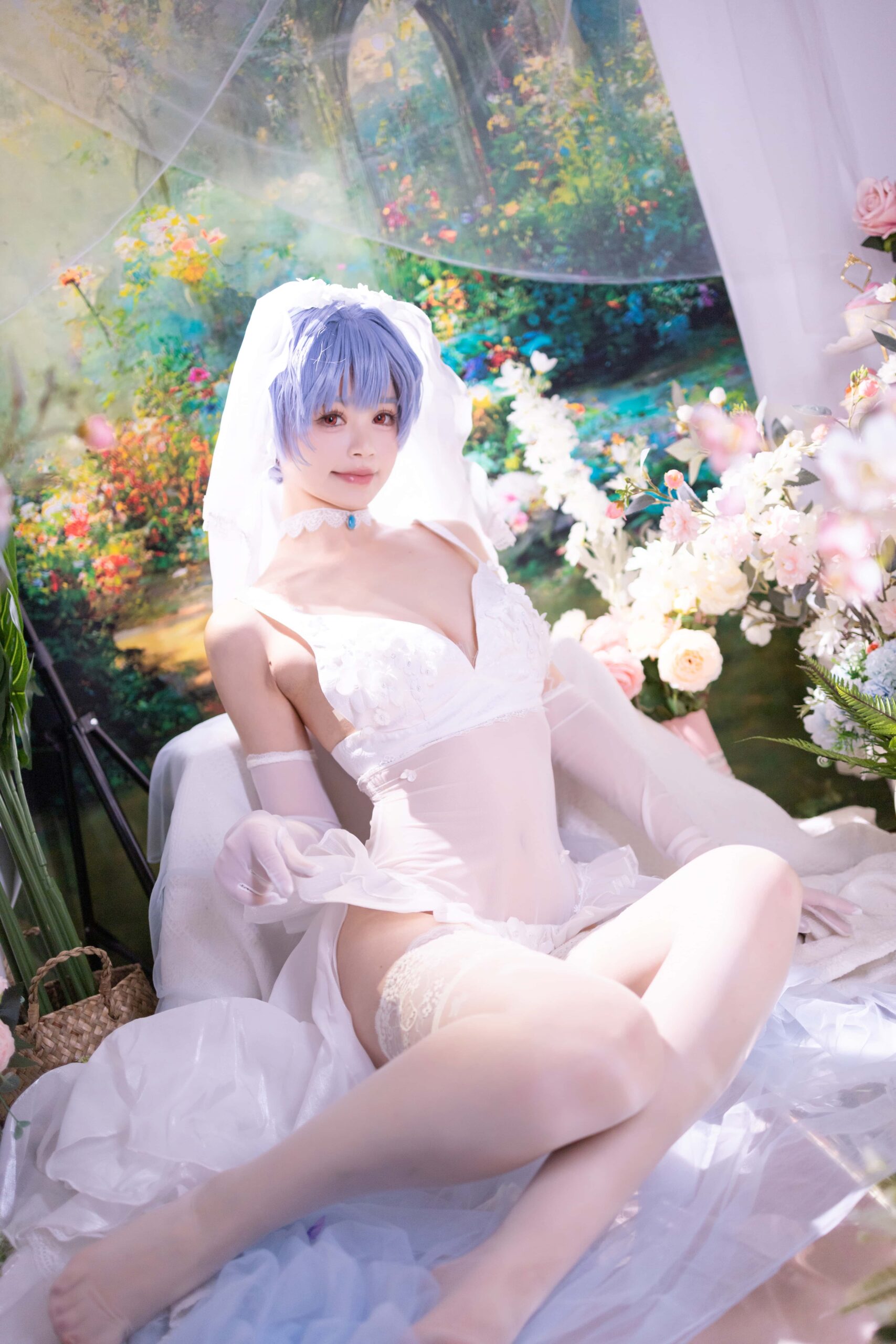 星黛鹿鹿 EVA 绫波丽花嫁-美图拍美图拍
