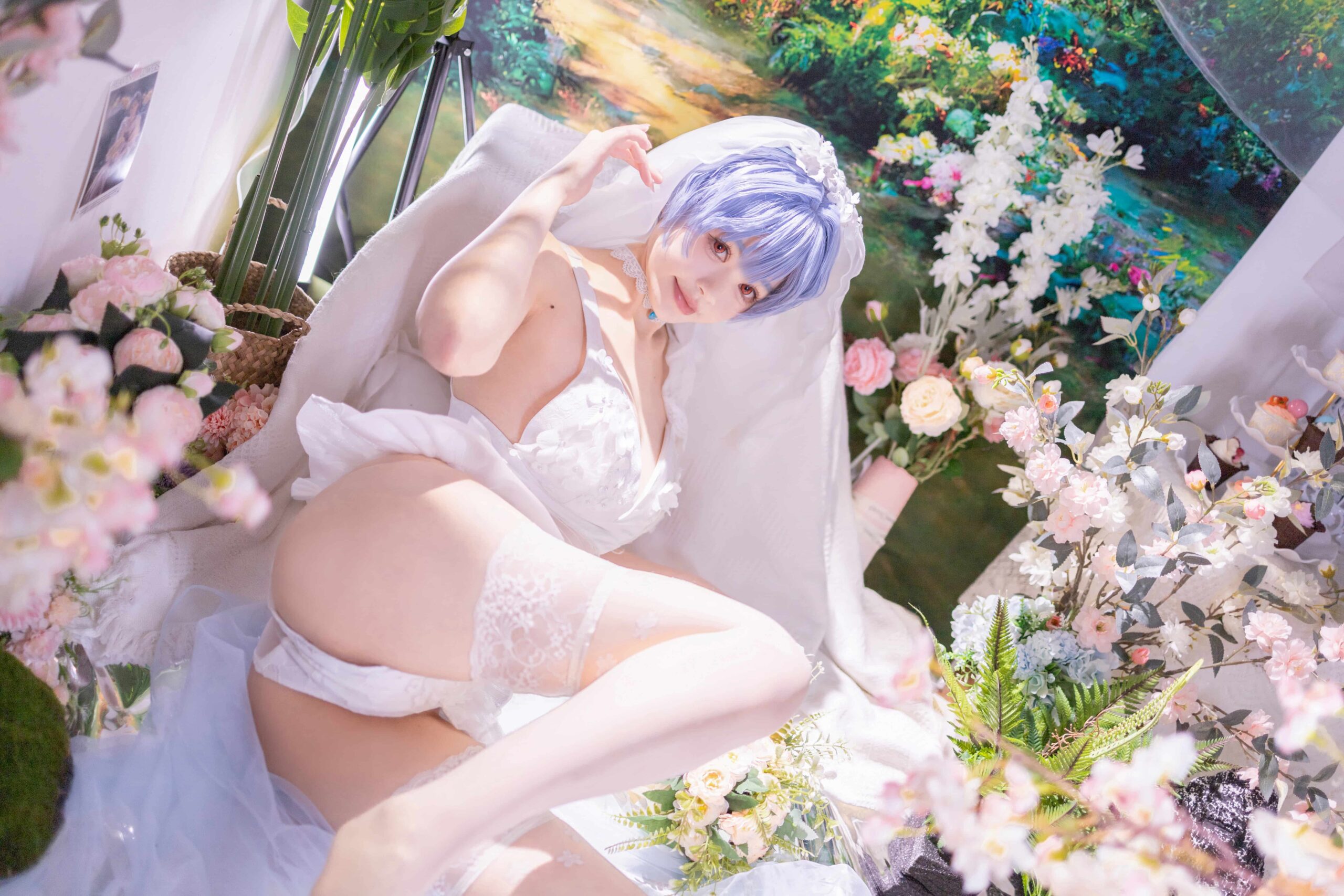 星黛鹿鹿 EVA 绫波丽花嫁-美图拍美图拍