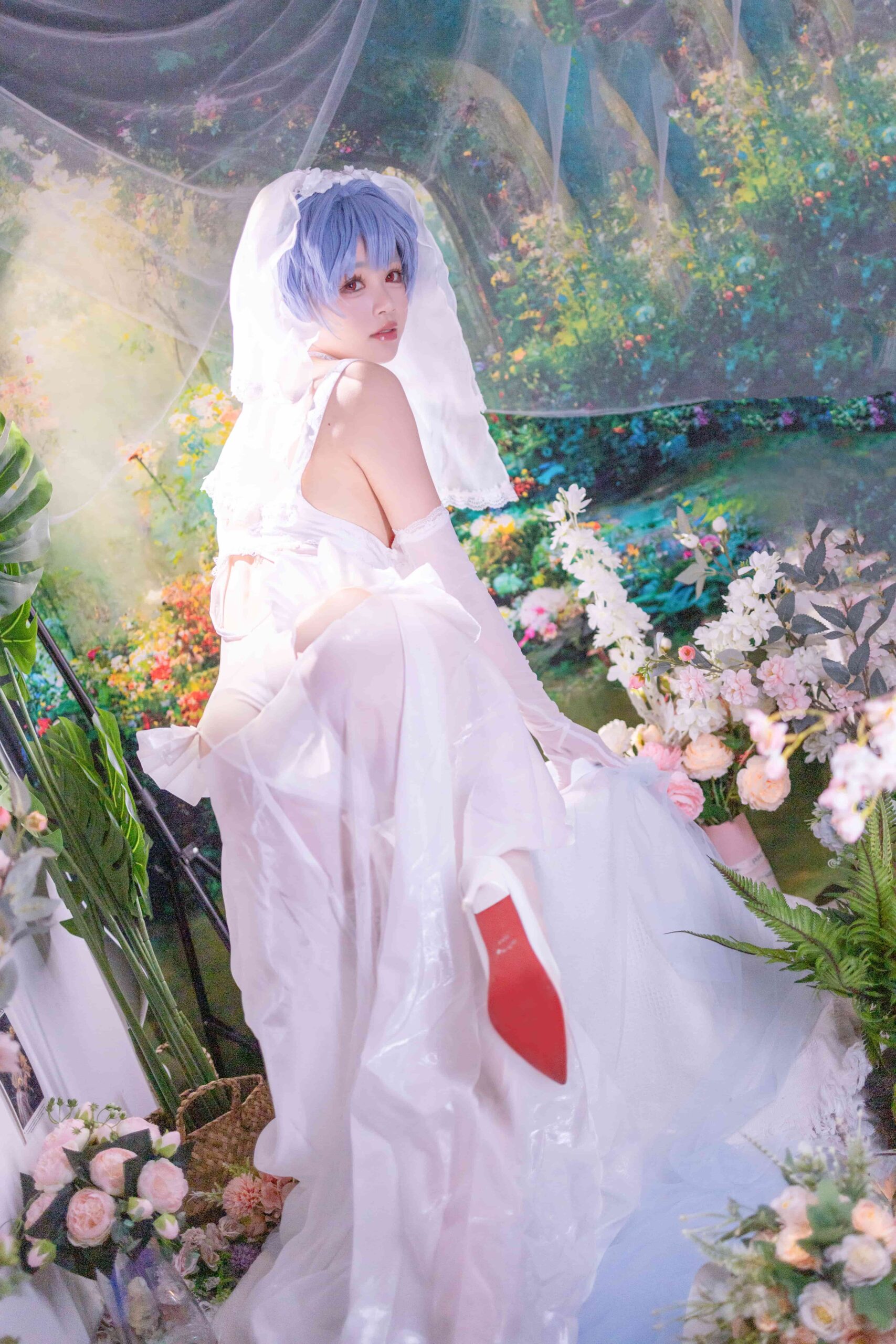星黛鹿鹿 EVA 绫波丽花嫁-美图拍美图拍