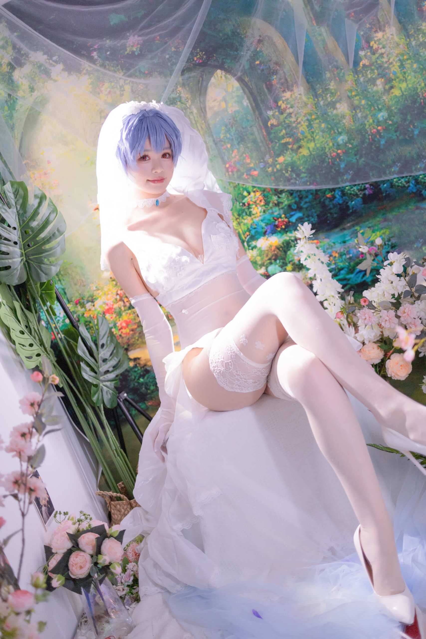 星黛鹿鹿 EVA 绫波丽花嫁-美图拍美图拍
