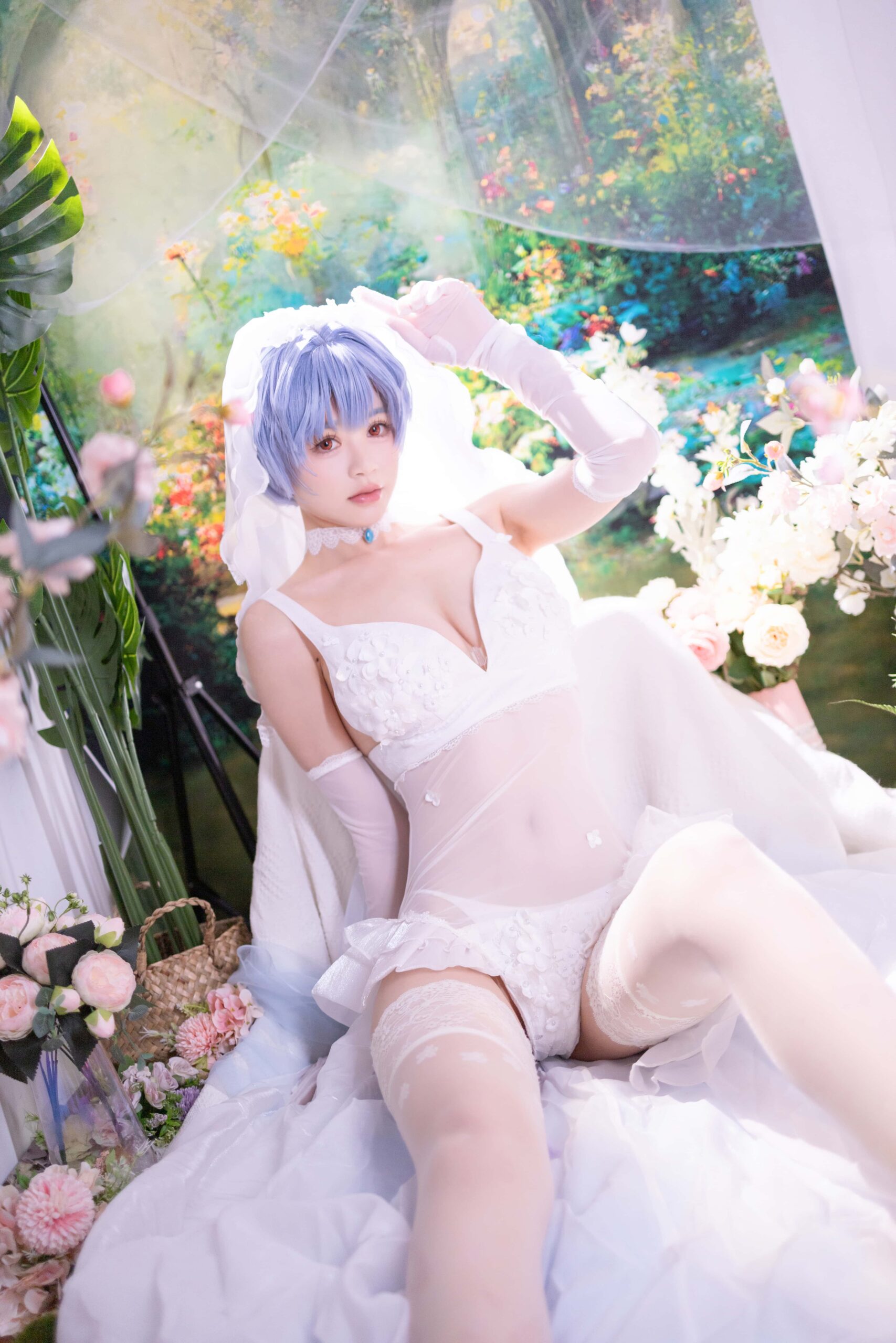 星黛鹿鹿 EVA 绫波丽花嫁-美图拍美图拍
