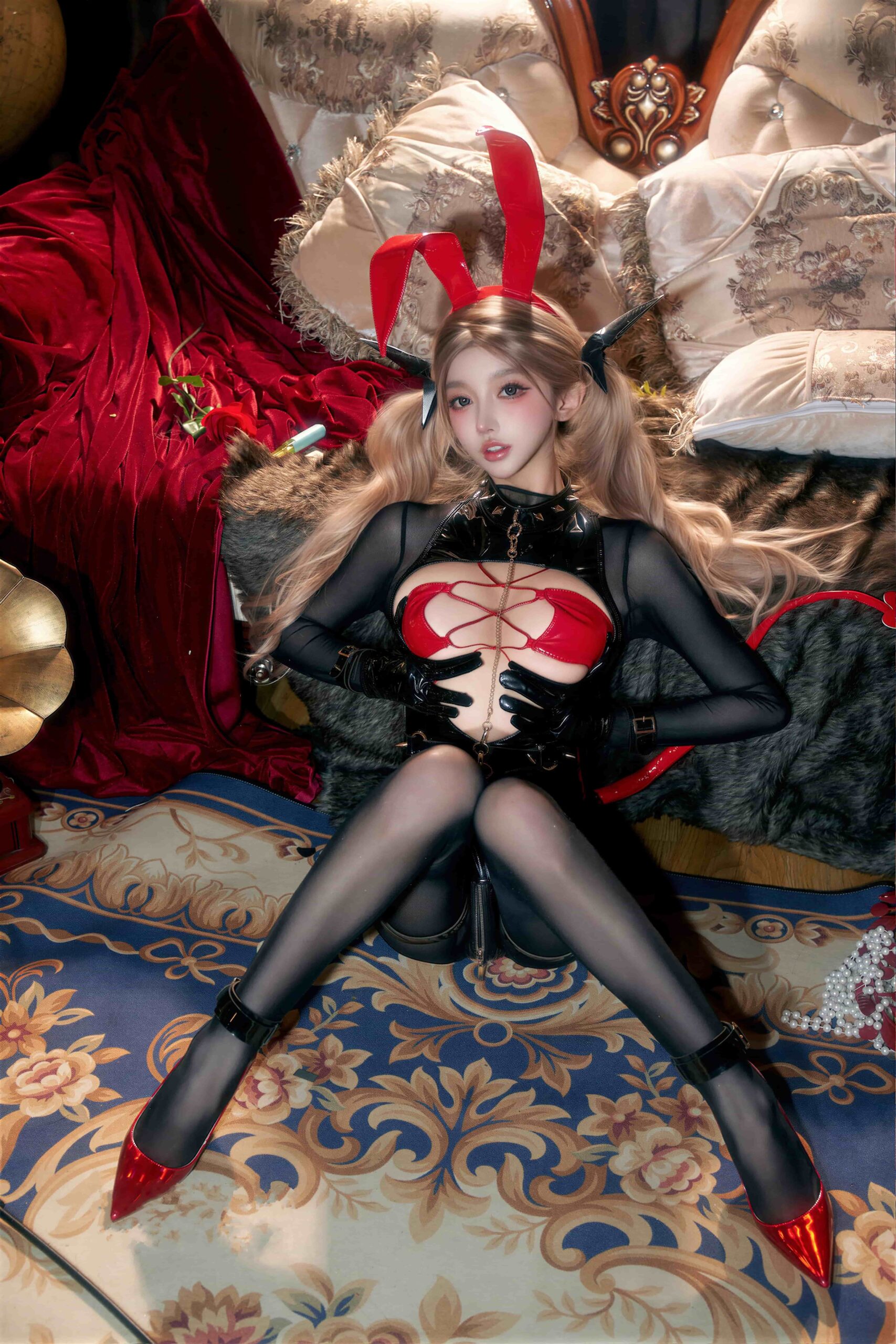 过期米线线喵 恶魔兔兔-美图拍美图拍
