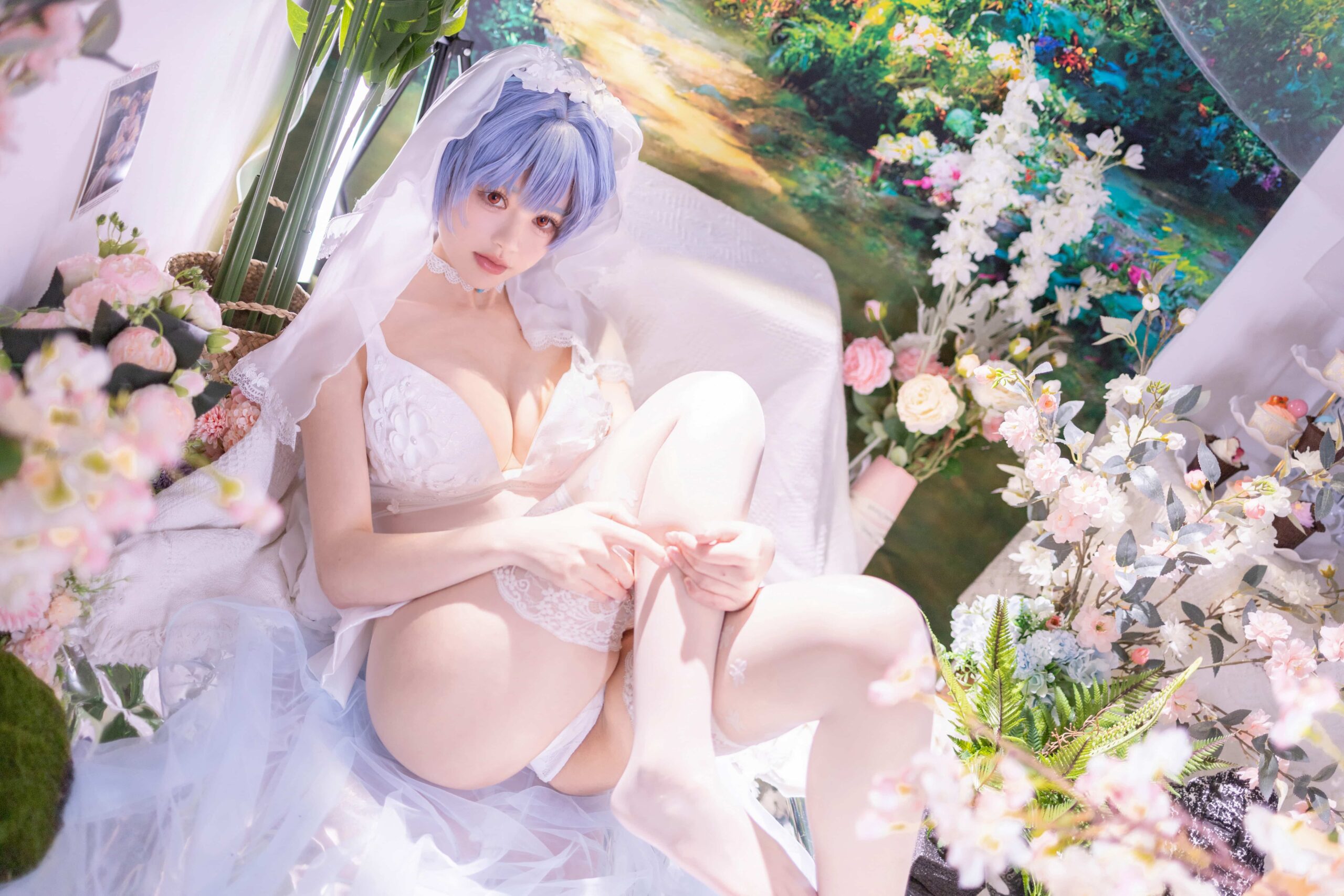 星黛鹿鹿 EVA 绫波丽花嫁-美图拍美图拍