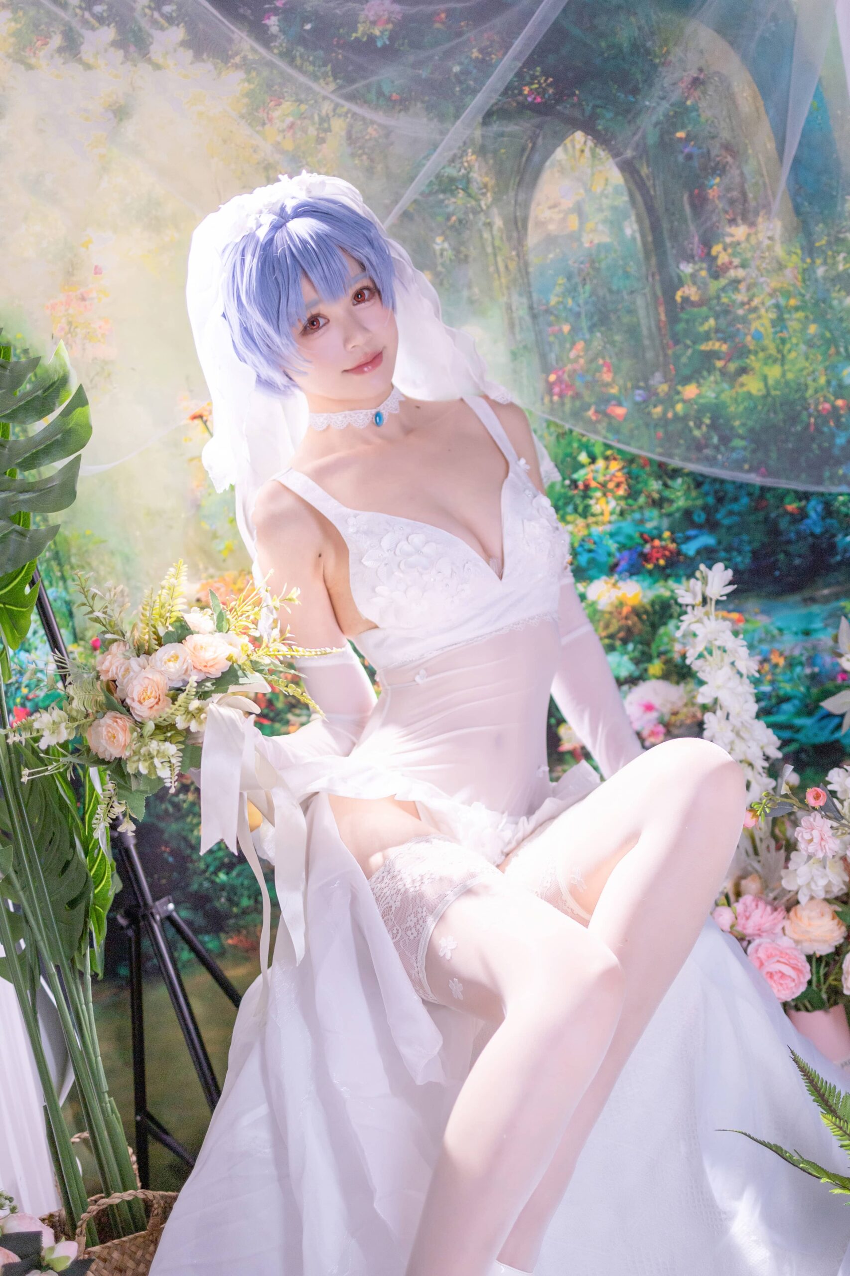 星黛鹿鹿 EVA 绫波丽花嫁-美图拍美图拍
