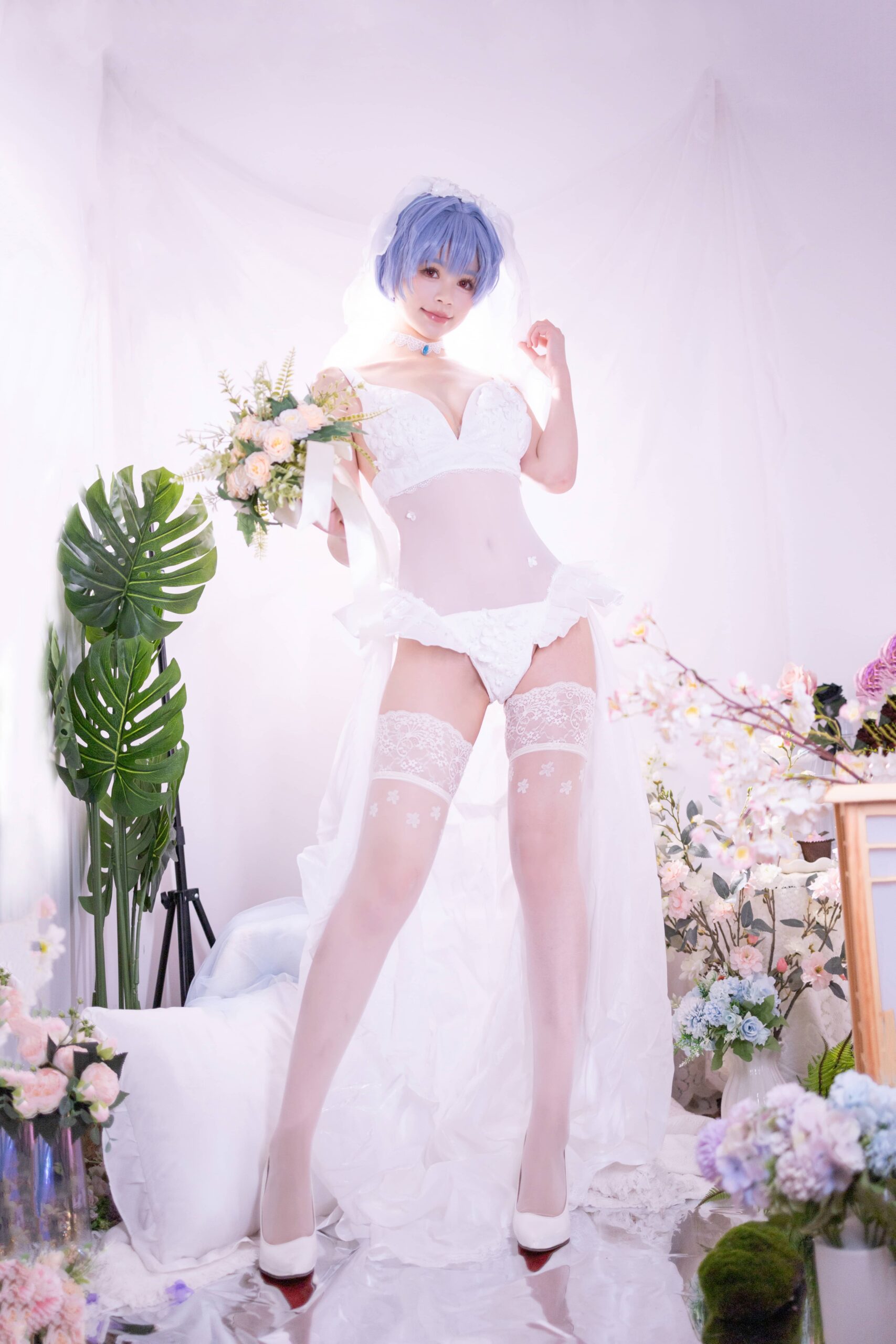 星黛鹿鹿 EVA 绫波丽花嫁-美图拍美图拍