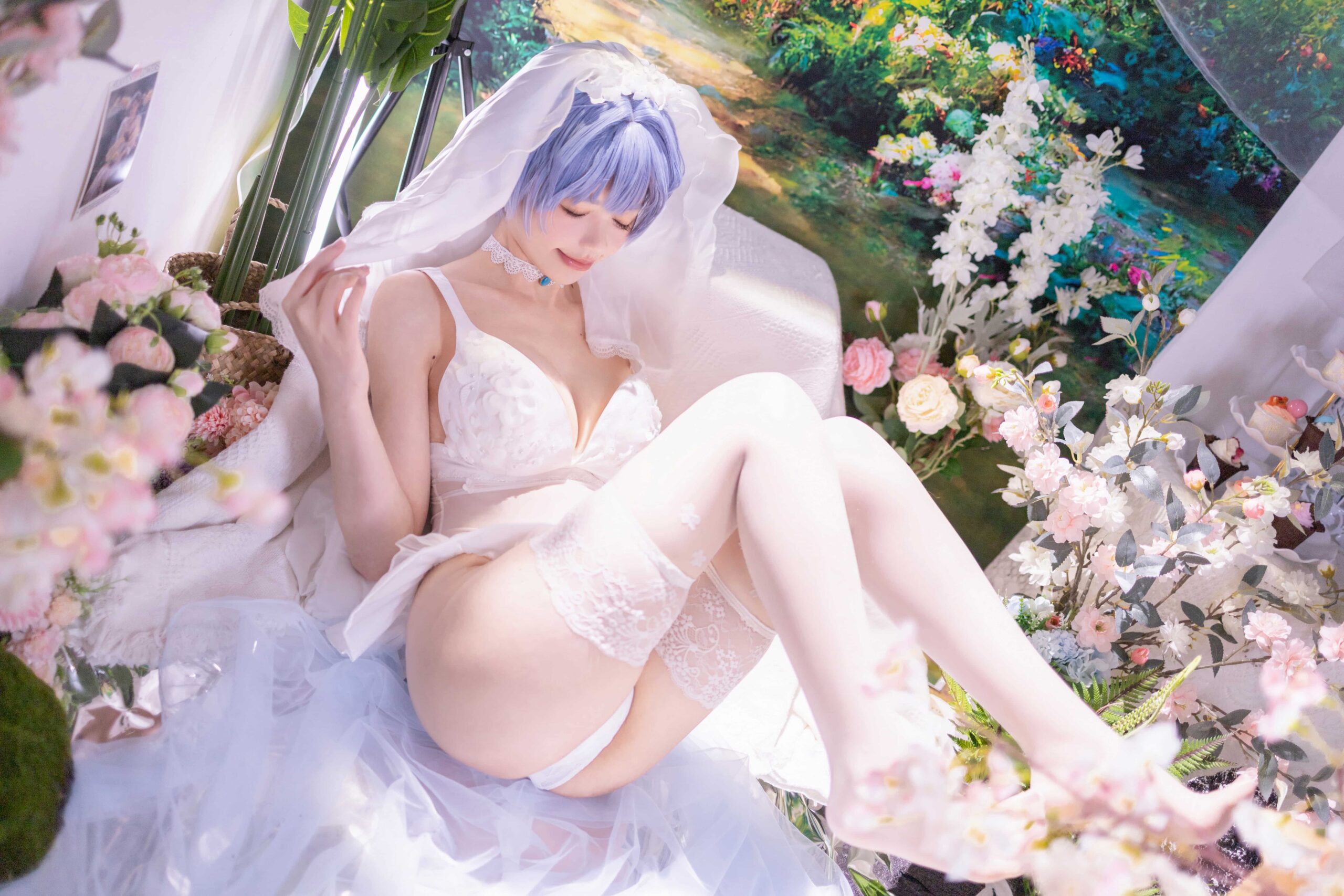 星黛鹿鹿 EVA 绫波丽花嫁-美图拍美图拍