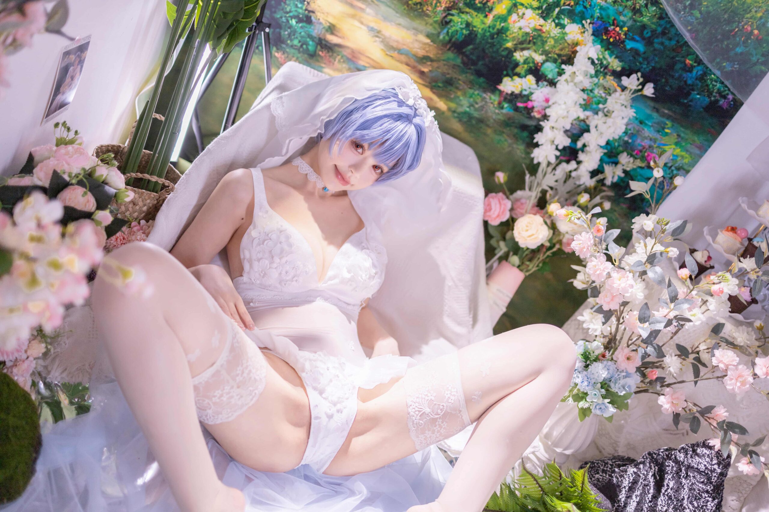 星黛鹿鹿 EVA 绫波丽花嫁-美图拍美图拍
