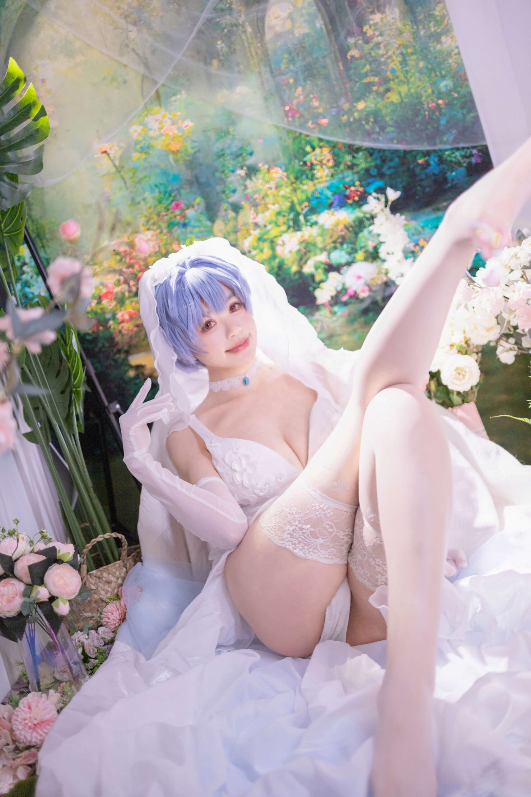 星黛鹿鹿 EVA 绫波丽花嫁-美图拍美图拍